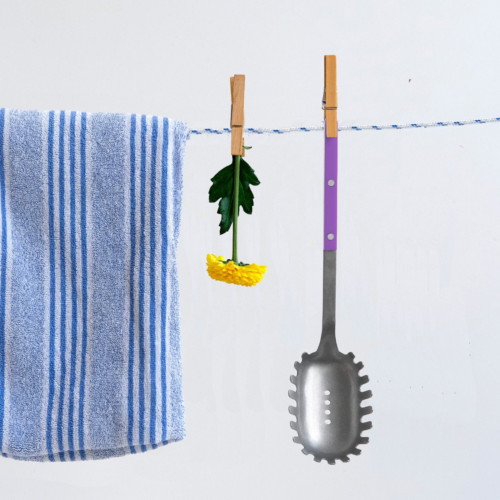 Bistrot Vintage Uni, Mauve - Cuillère à spaghetti