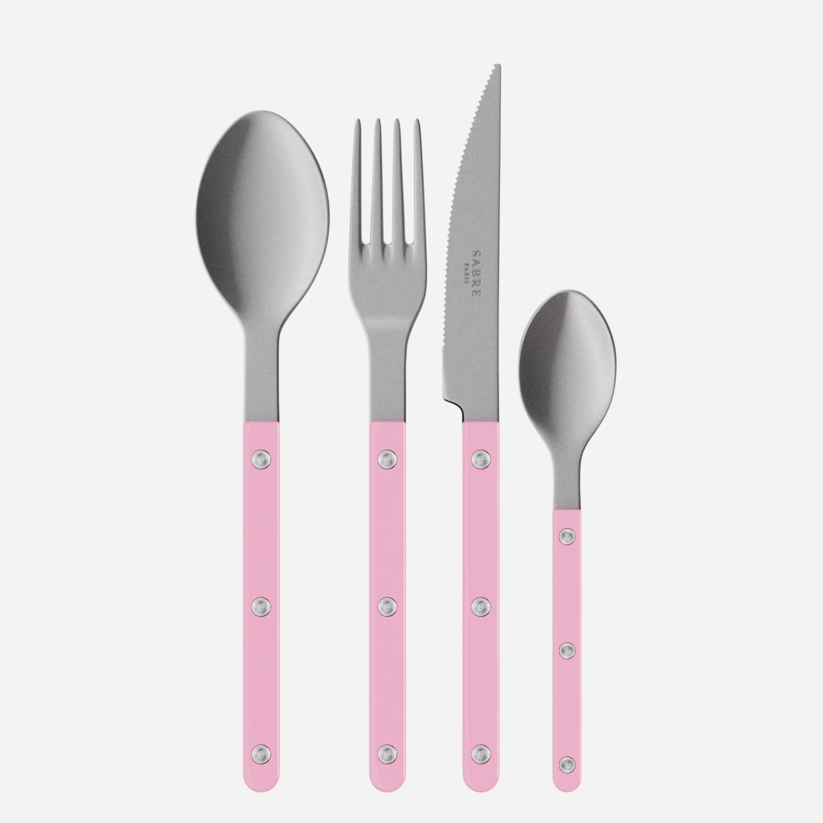 Bistrot Vintage Solid, Pink - 48 pieces cutlery set