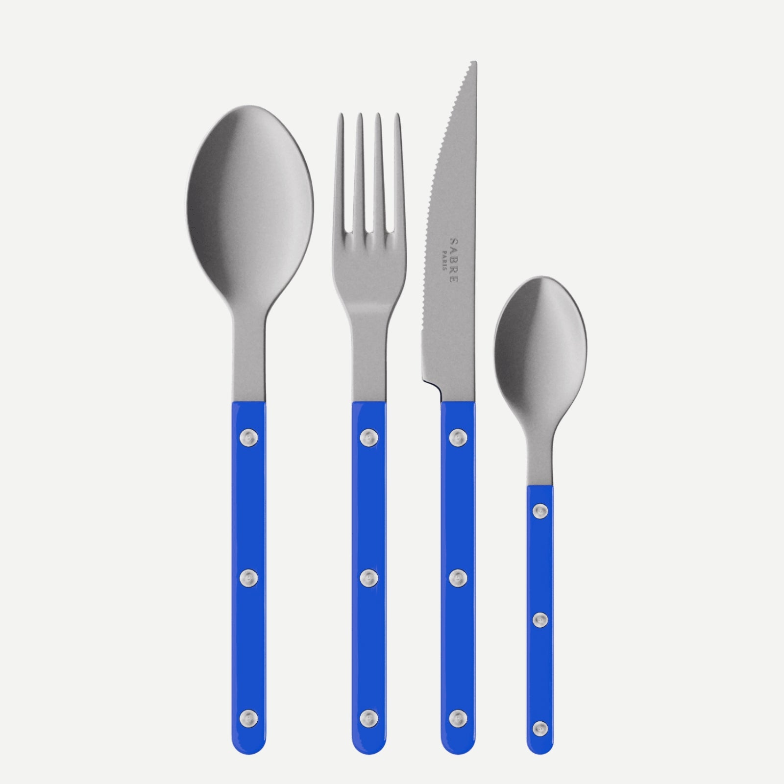 Bistrot Vintage Solid, Lapis blue - 48 pieces cutlery set