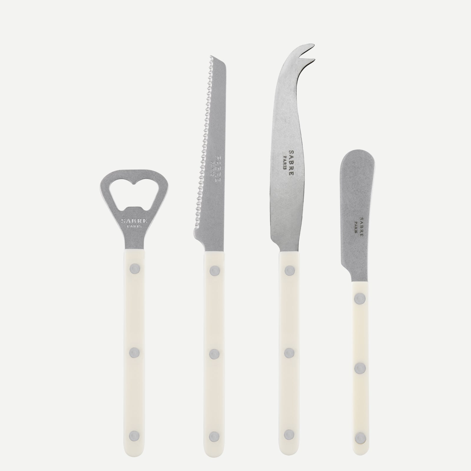 Bistrot Vintage Uni, Ivoire - Set apéro Bistrot