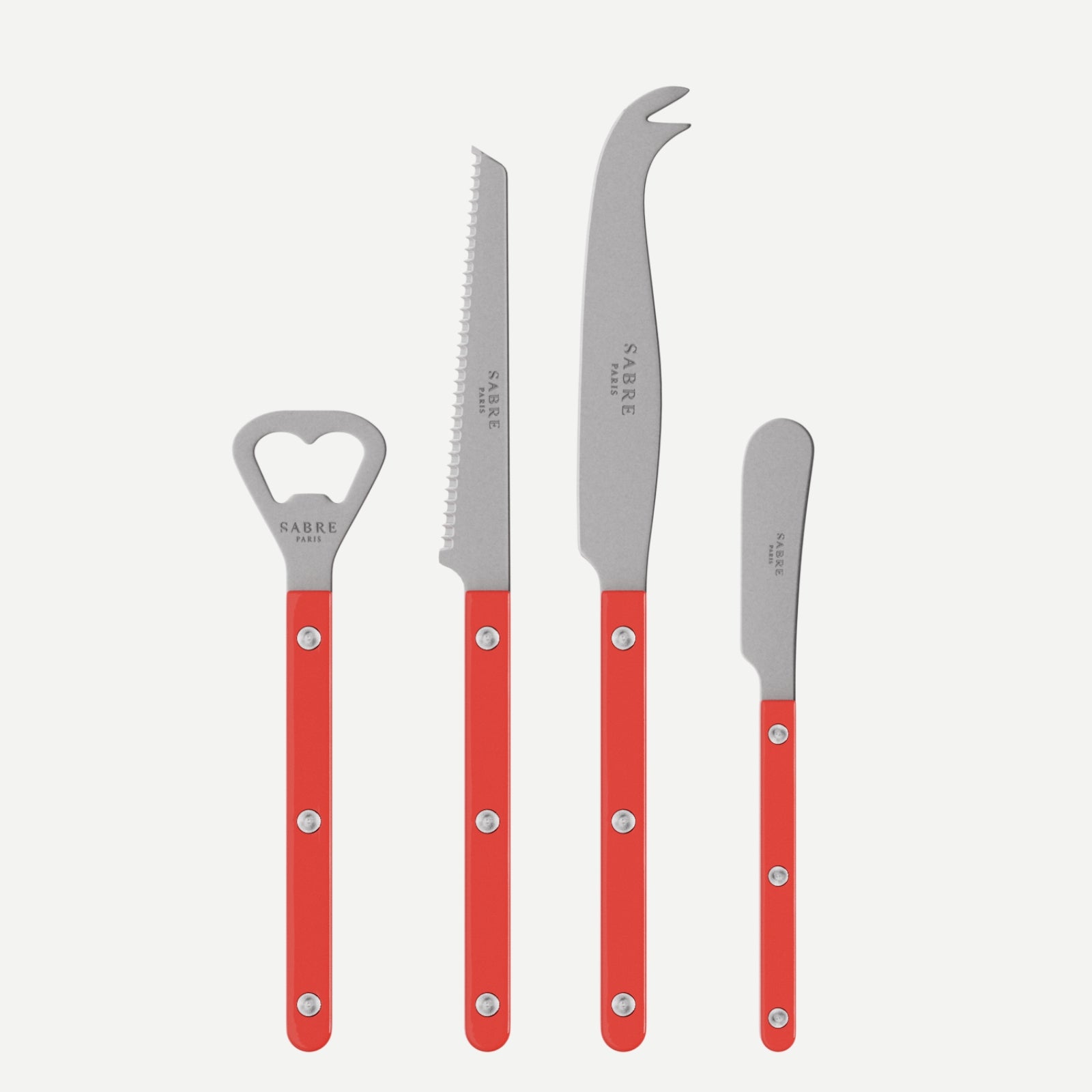 Bistrot Vintage Solid, Rot - Aperitif-Set Bistrot