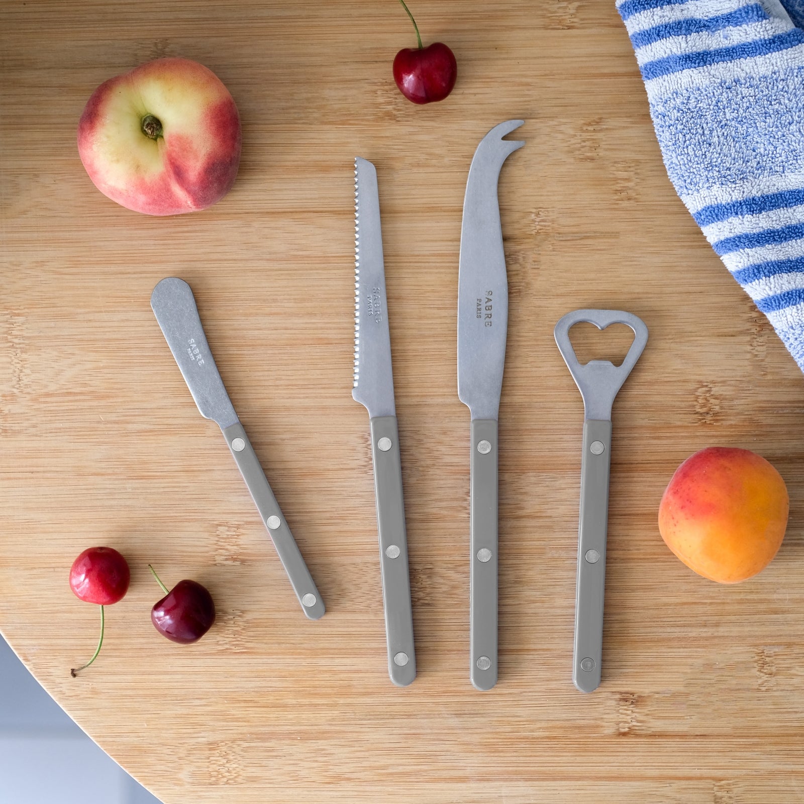 Bistrot Vintage Solid, Grau - Aperitif-Set Bistrot