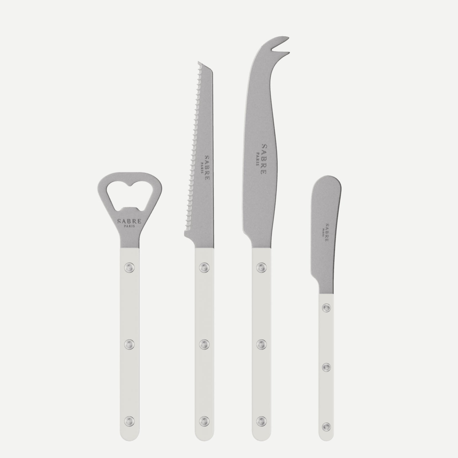 Bistrot Vintage Uni, Blanc - Set apéro Bistrot