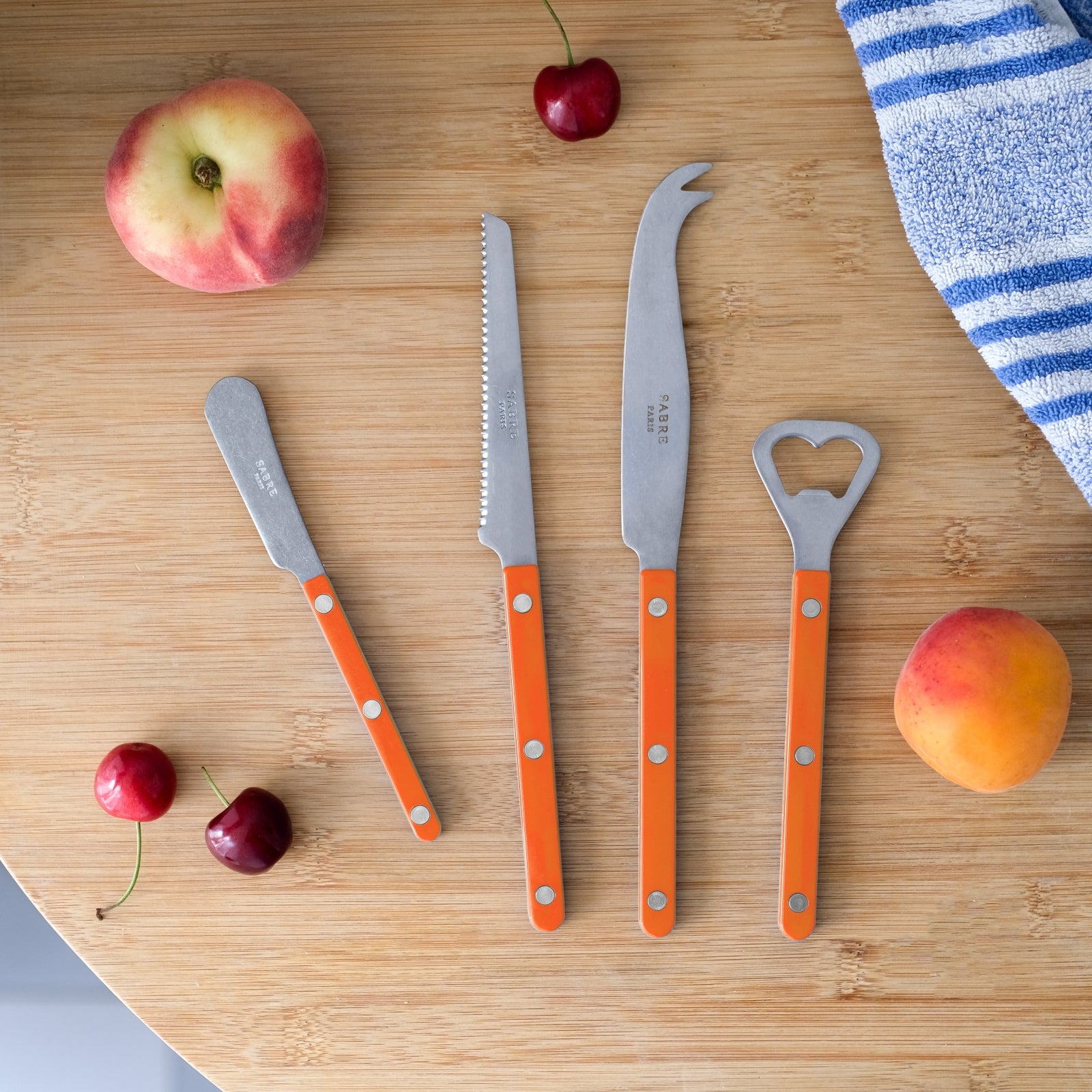 Bistrot Vintage Solid, Orange - Aperitif-Set Bistrot