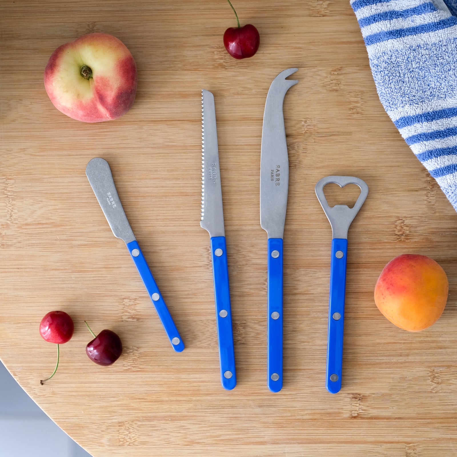 Bistrot Vintage Uni, Bleu outremer - Set apéro Bistrot