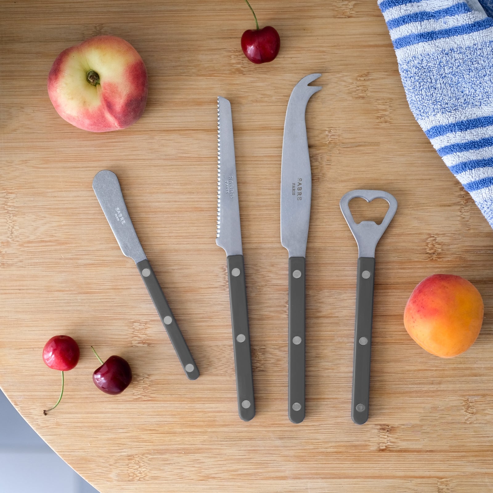 Bistrot Vintage Solid, Dark grey - Bistrot aperitif set