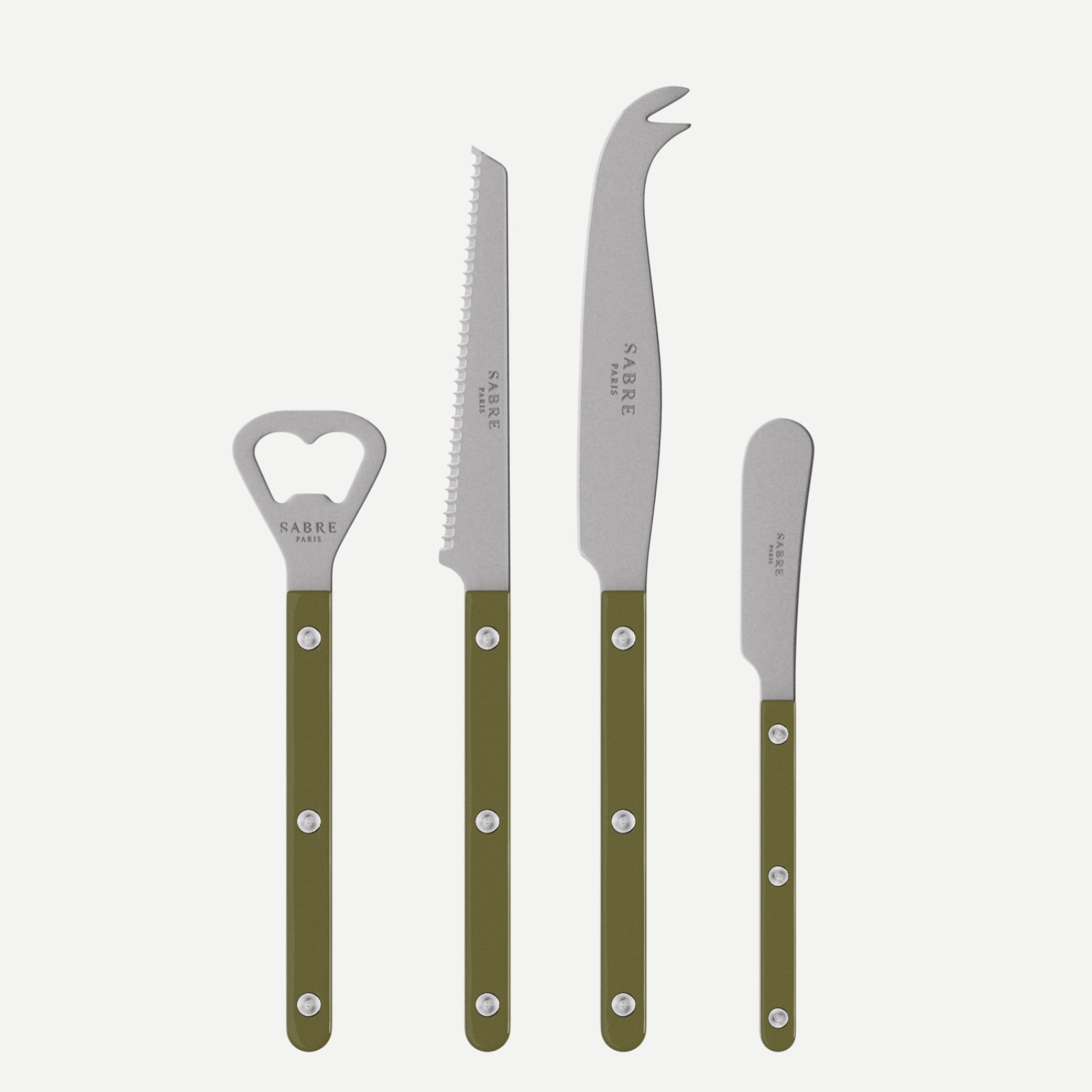 Bistrot Vintage Uni, Vert fougère - Set apéro Bistrot