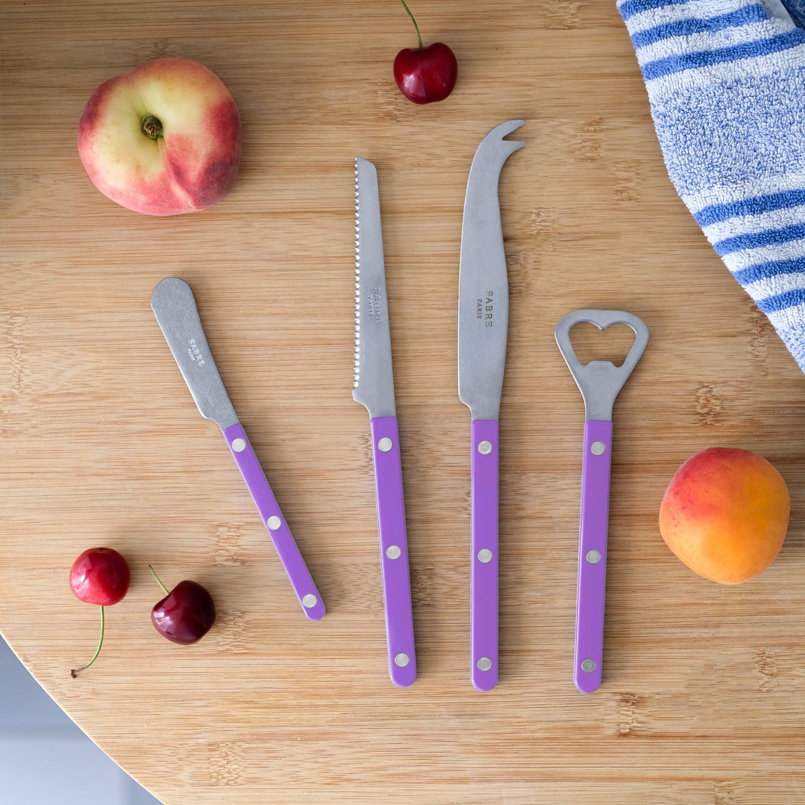 Bistrot Vintage Uni, Mauve - Set apéro Bistrot