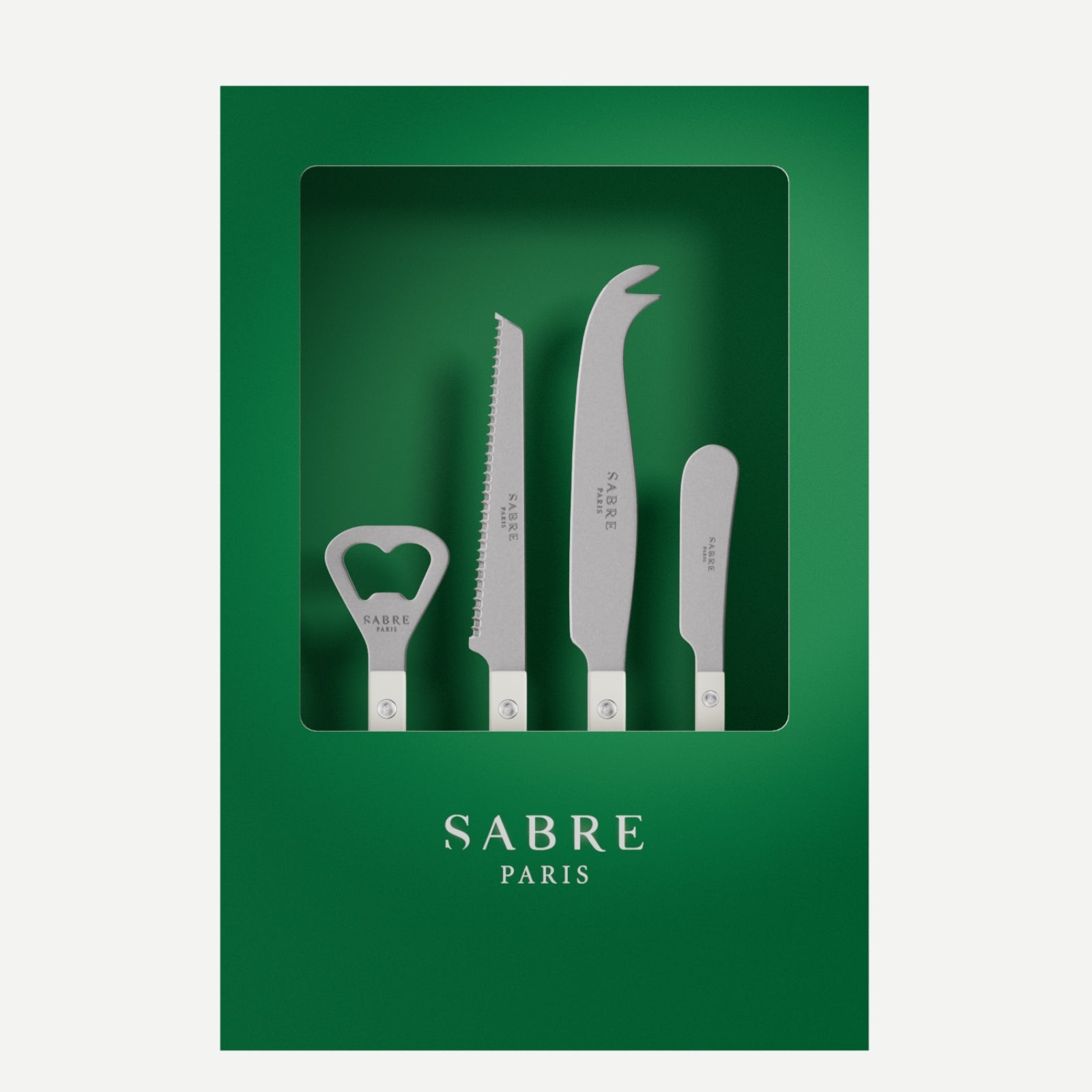 Bistrot Vintage Uni, Blanc - Coffret Set Apéro