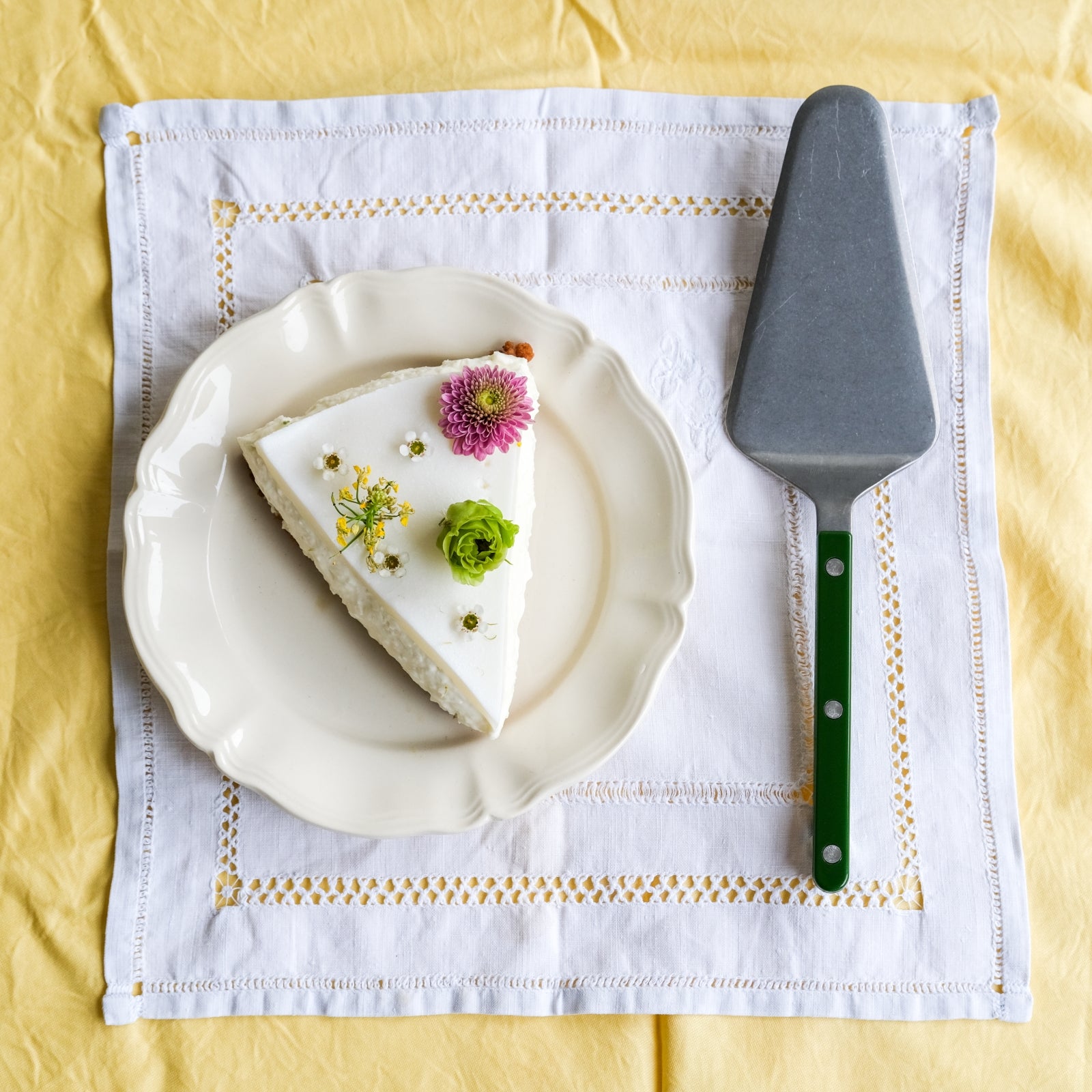 Bistrot Vintage Uni, Vert - Coffret de 2 pelles à tarte