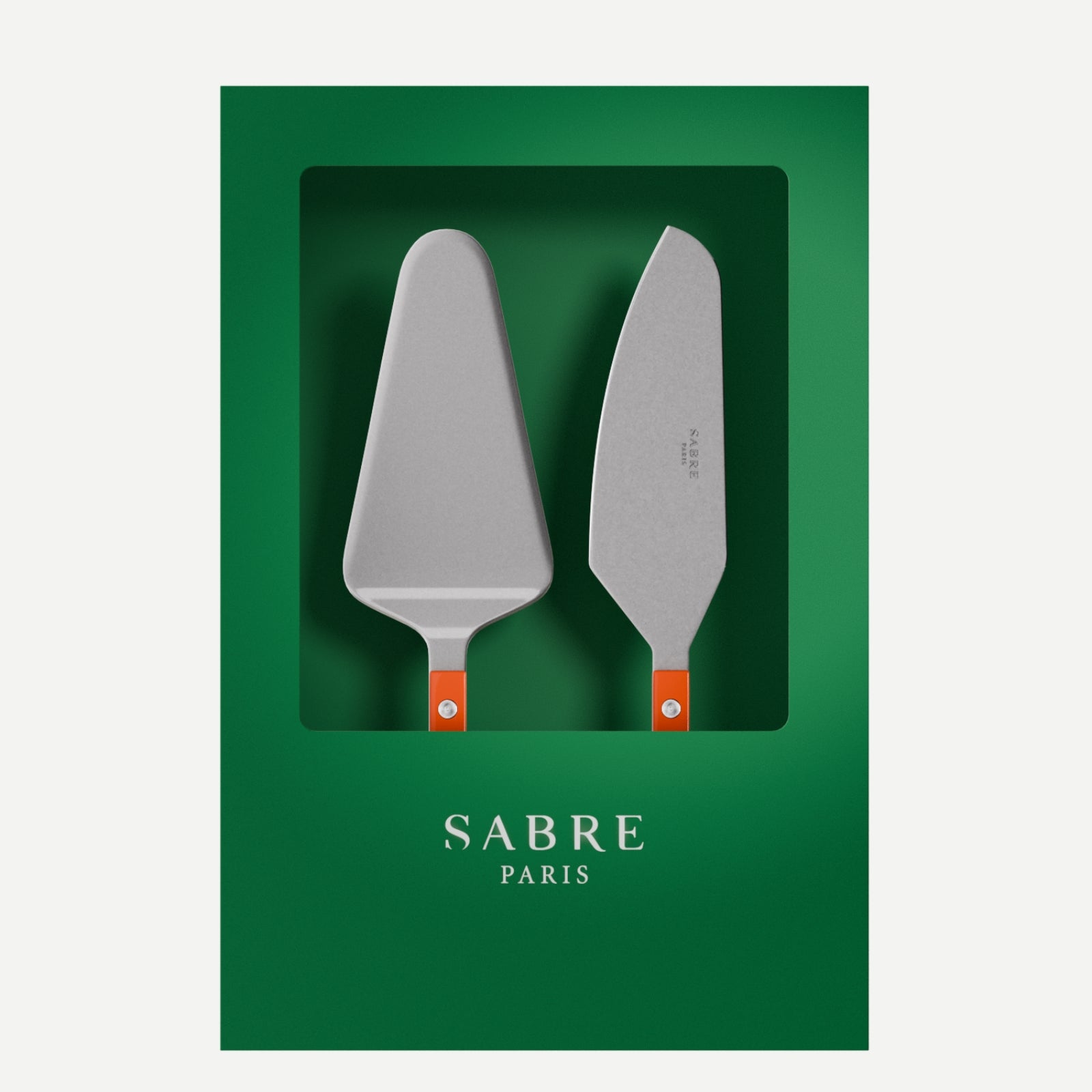 Bistrot Vintage Uni, Orange - Coffret de 2 pelles à tarte