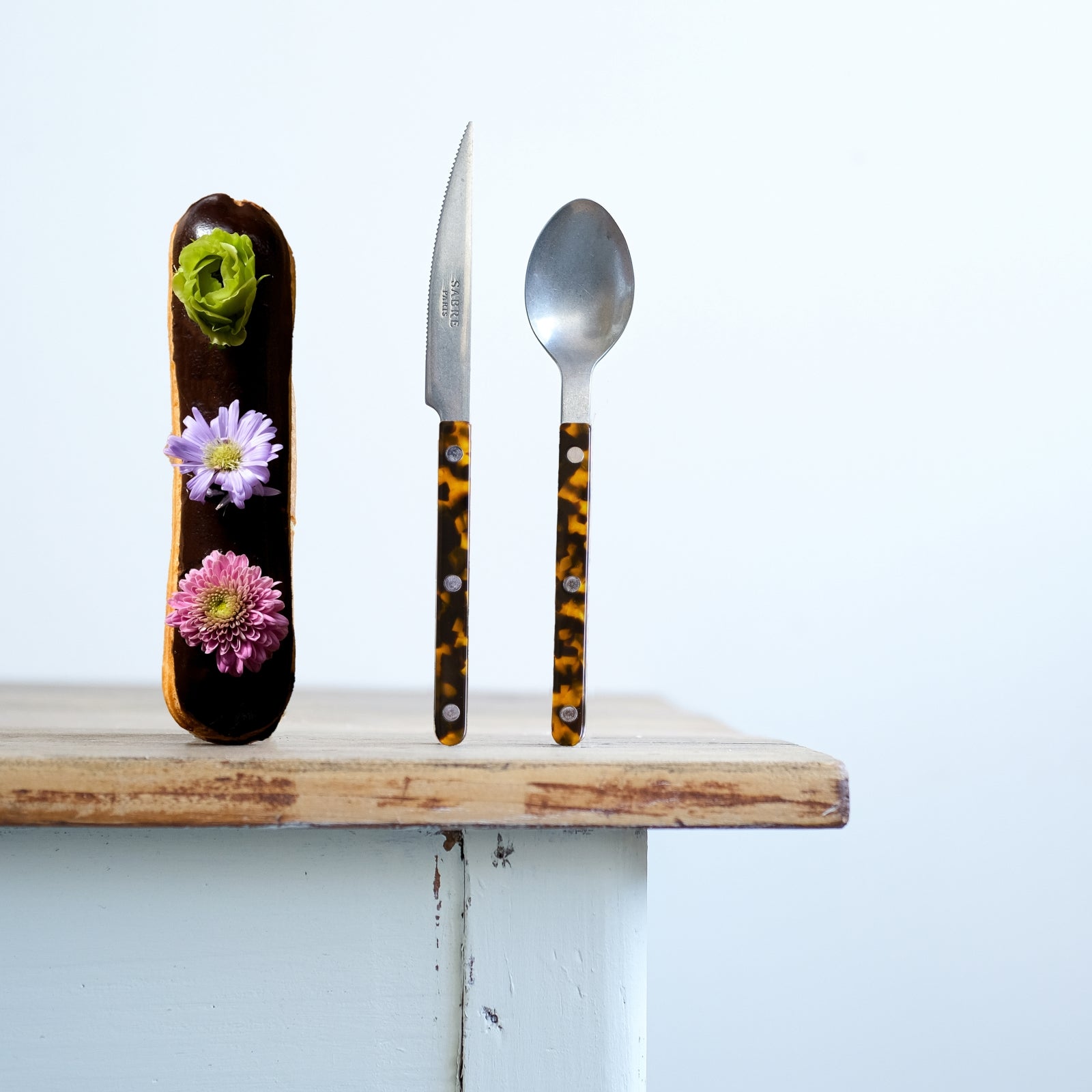 Bistrot Vintage Tortue, Effet Écaille - Couteau à dessert