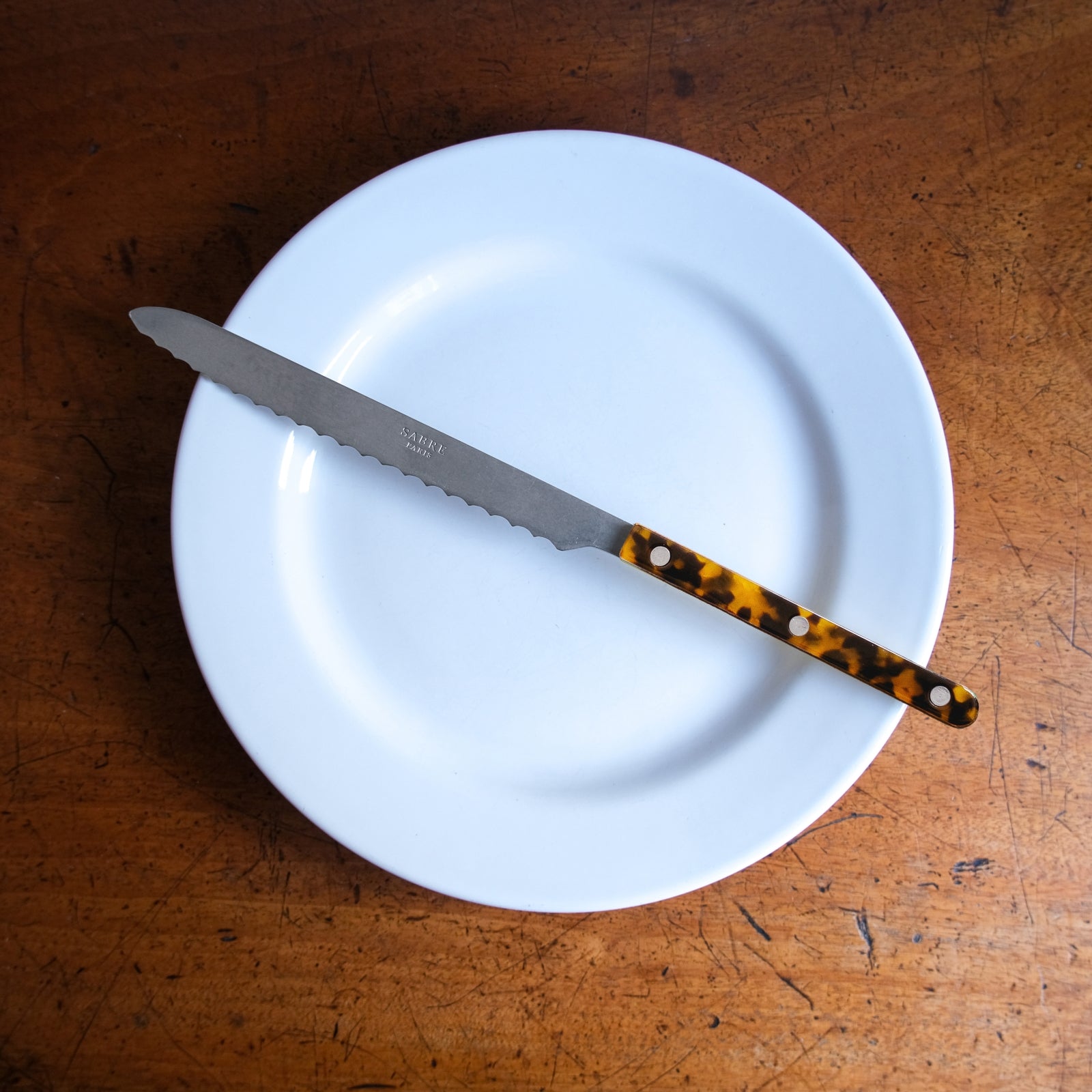 Bistrot Vintage Tortoise, Faux Tortoise - Bread knife