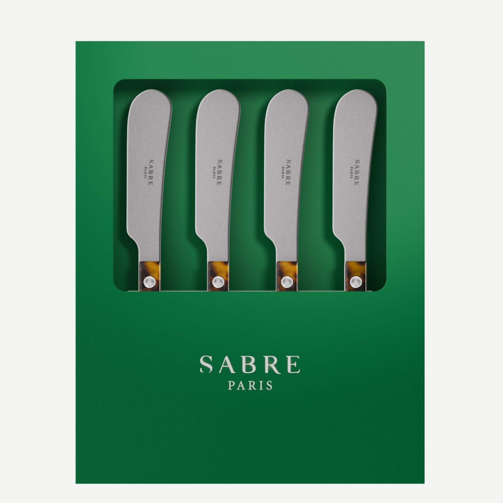 Bistrot Vintage Tortue, Effet Écaille - Coffret de 4 tartineurs