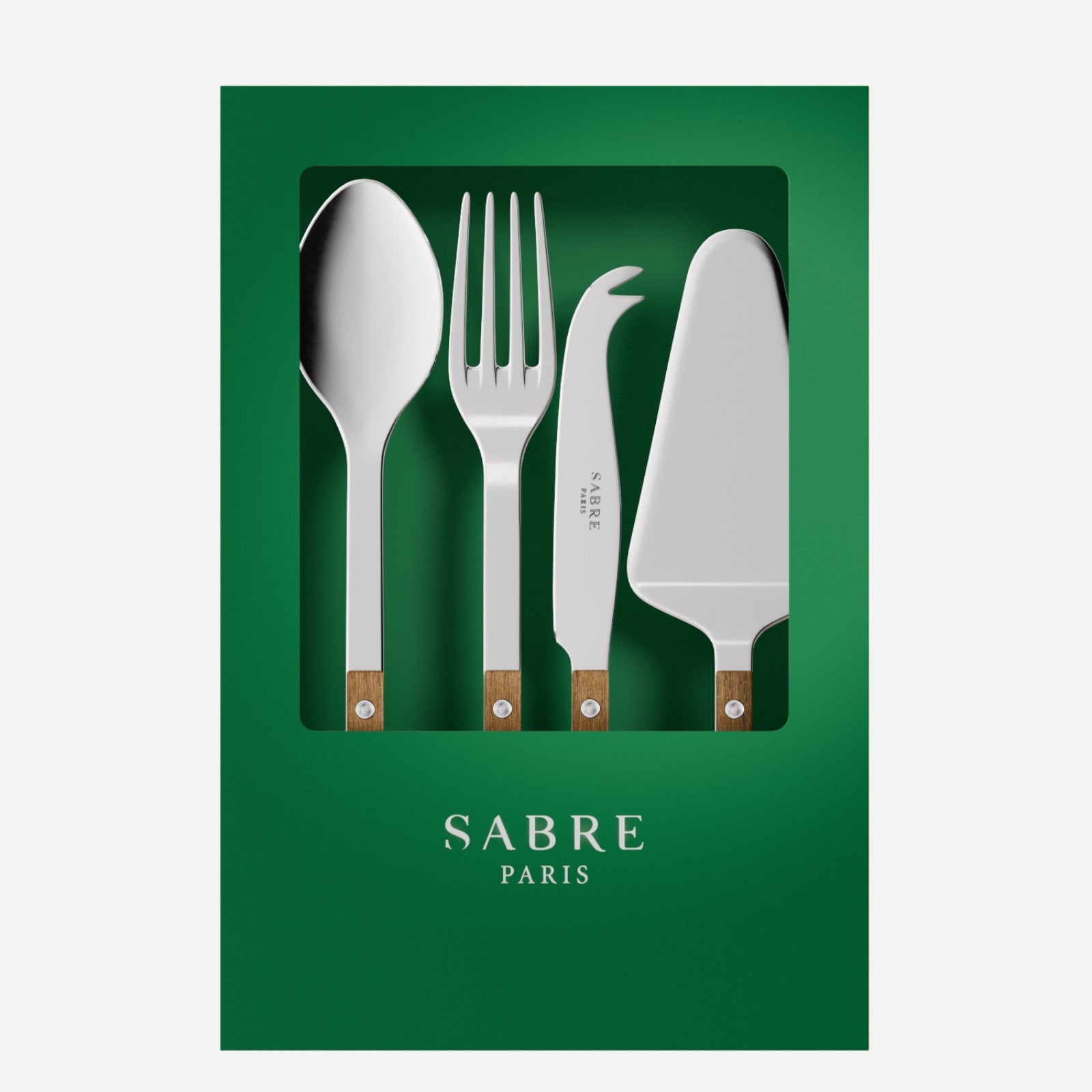 Bistrot Teck, Teck - Coffret Set Les Essentiels - ensemble de 4 couverts de service