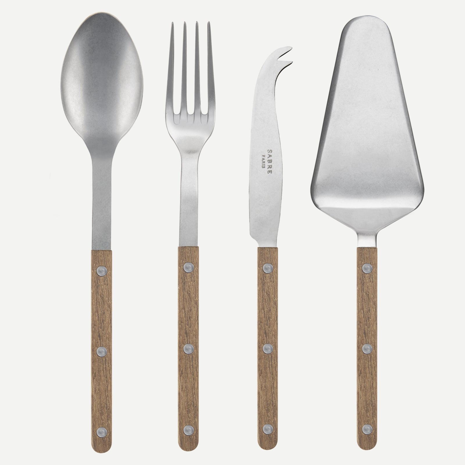 Bistrot Vintage Teck, Teck - Set Les Essentiels Bistrot - ensemble de 4 couverts de service