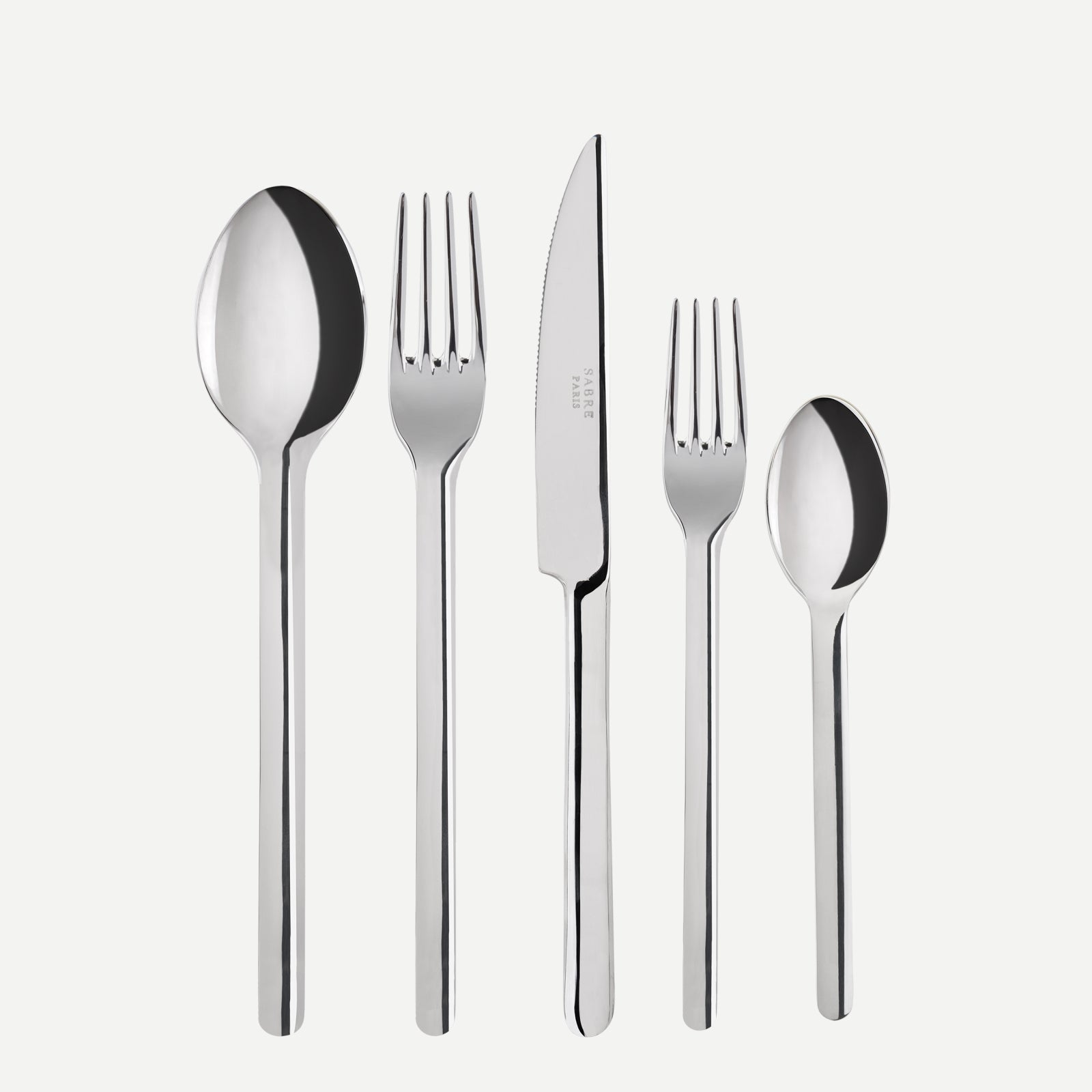 Loft, Inox - Set de 5 couverts de table