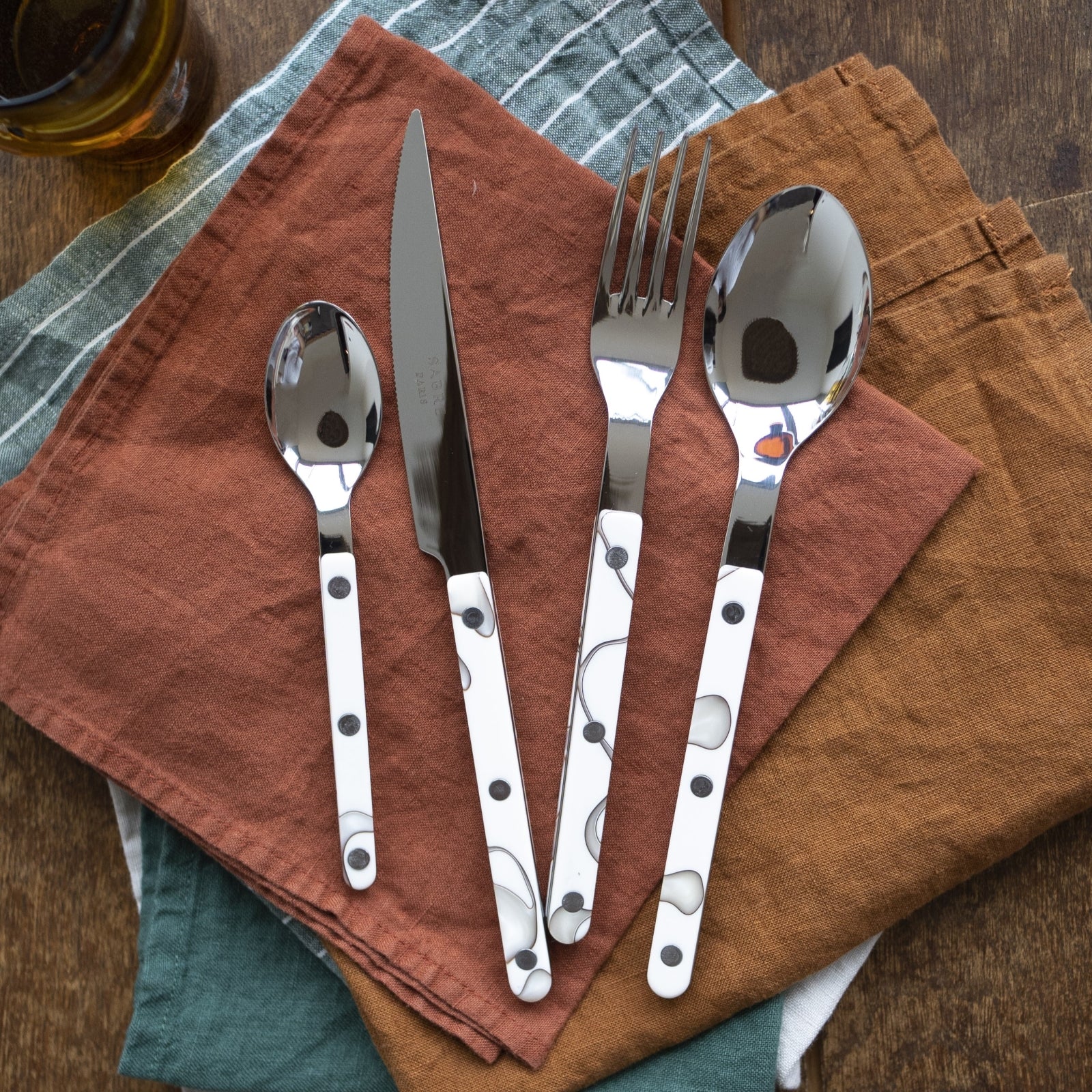 Bistrot Dune, Dune Ivoire - Coffret de 5 couverts de table