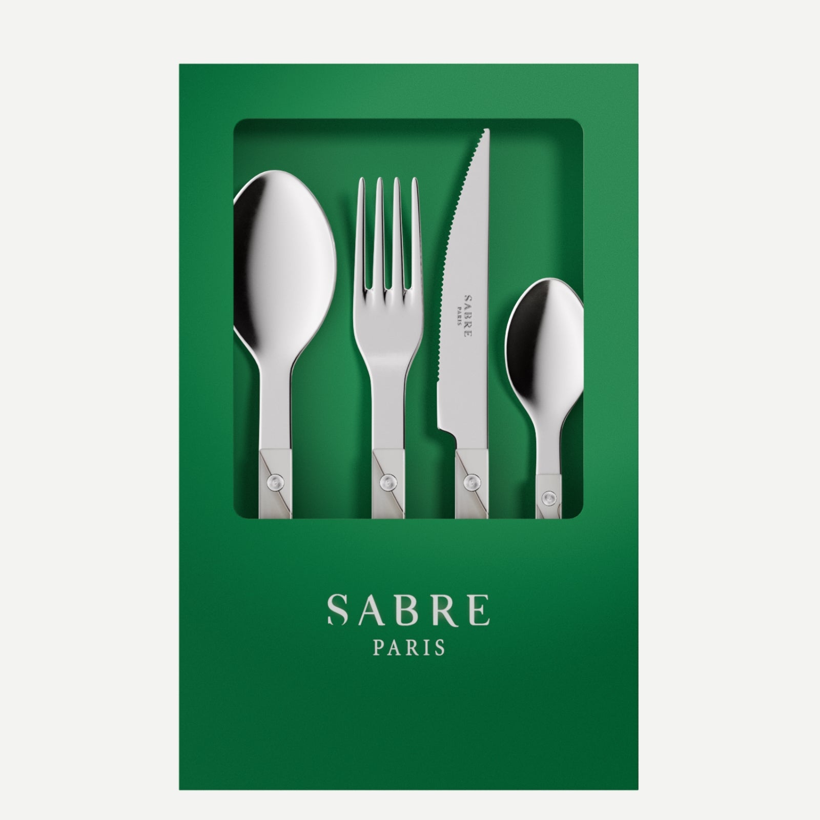 Bistrot Dune, Dune Ivoire - Coffret de 4 couverts de table