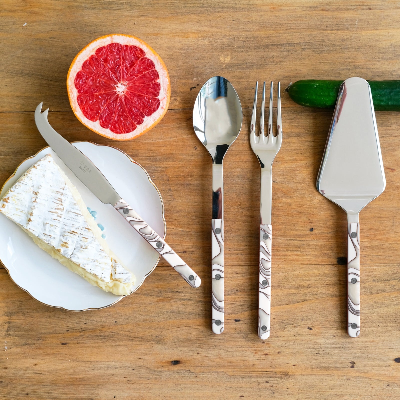 Bistrot Dune, Dune Ivoire - Coffret Set Les Essentiels - ensemble de 4 couverts de service