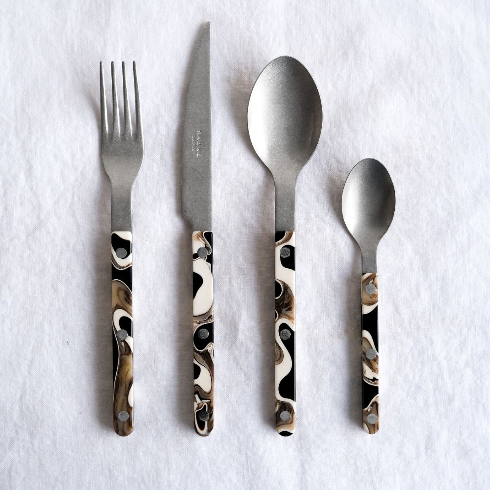 Bistrot Vintage Dune, Dune Black - 4 pieces cutlery set