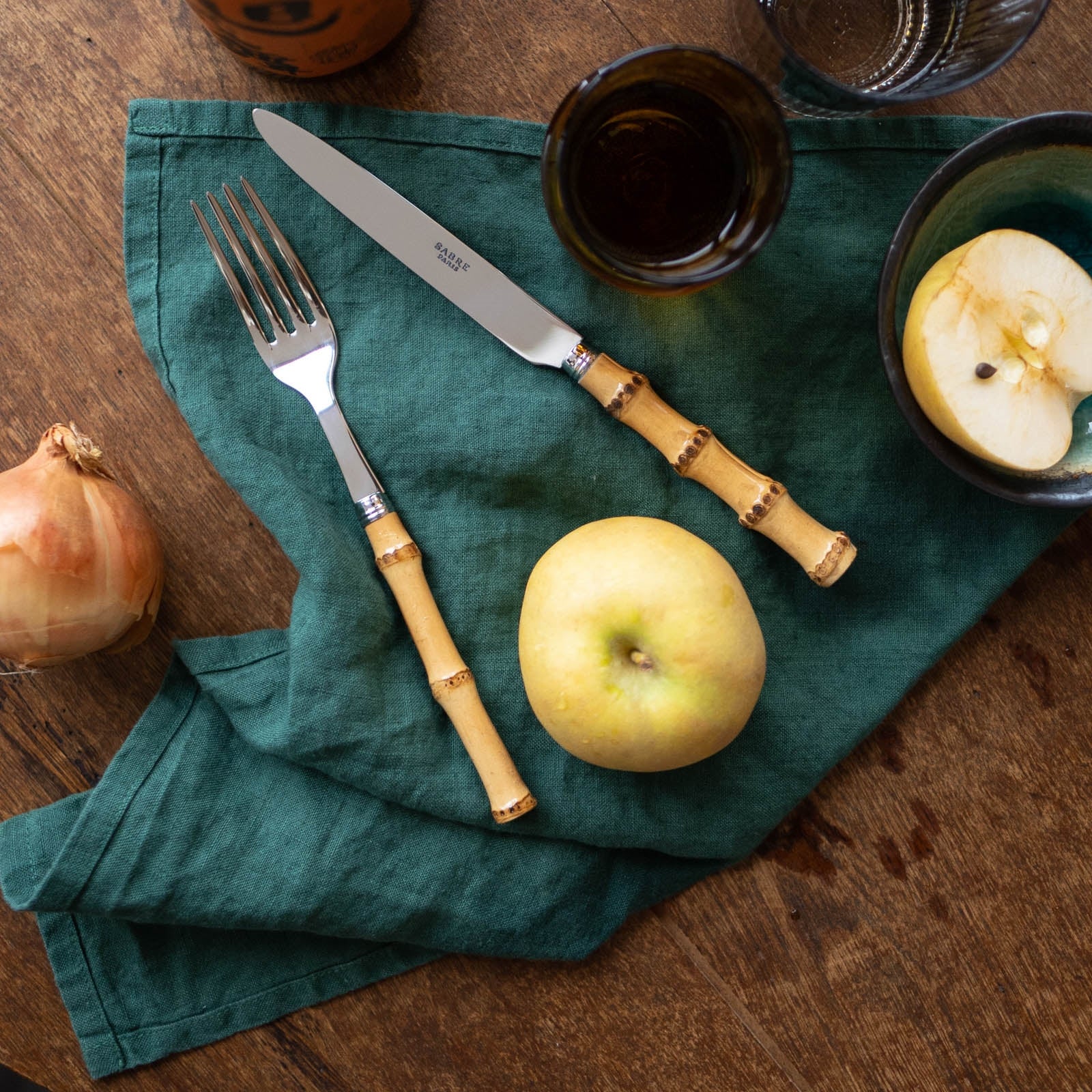 Panda, Bamboo - 24 pieces cutlery set