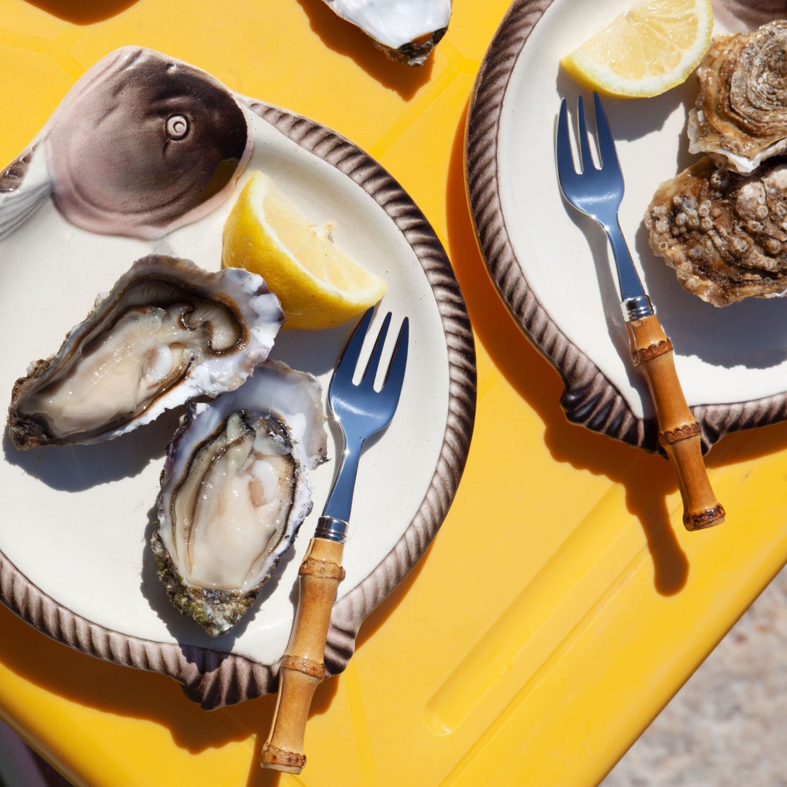 Panda, Bambou - Fourchette à huître