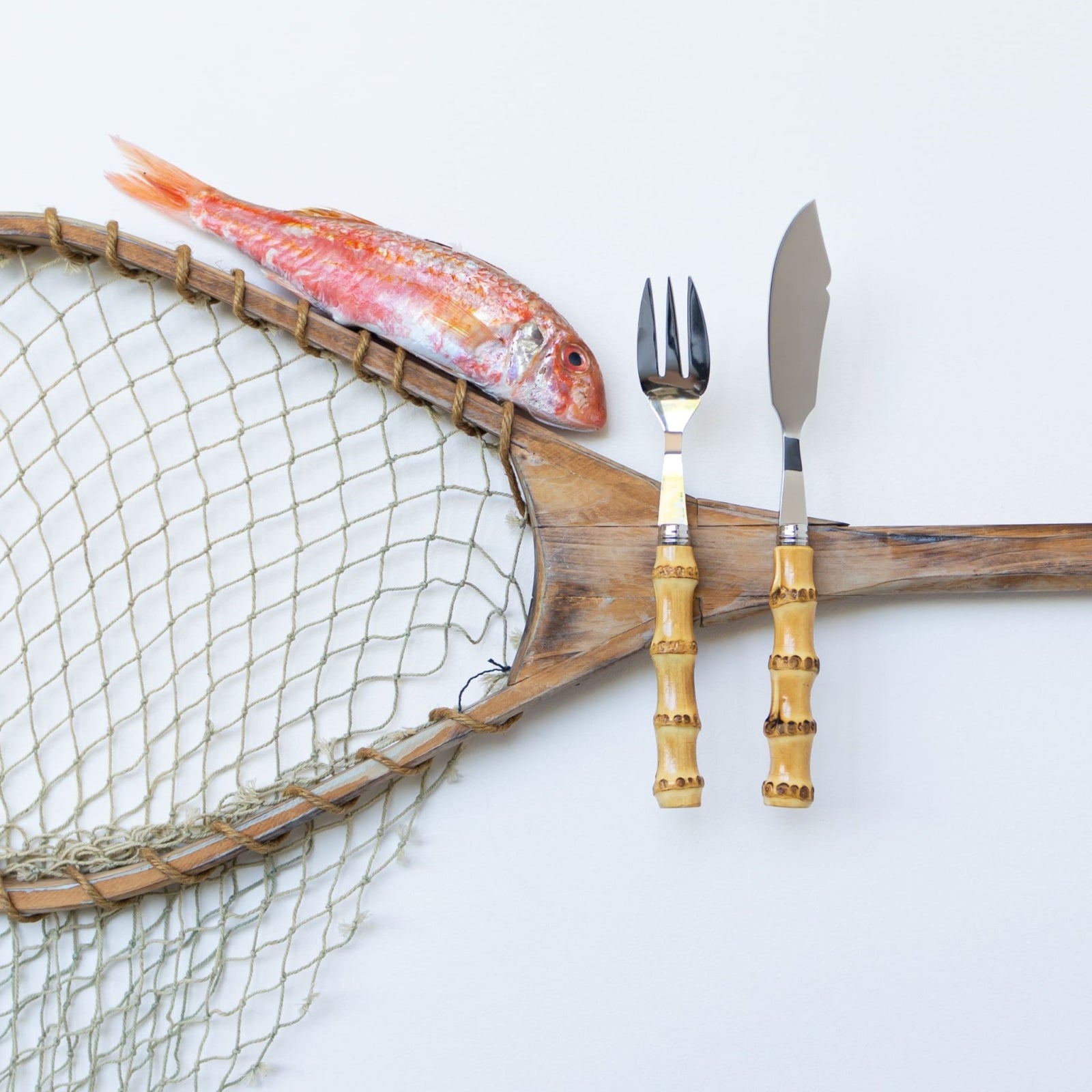 Panda, Bambou - Couverts à poisson