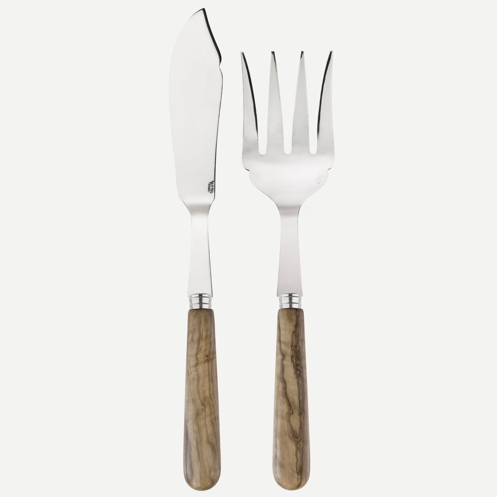 Lavandou, Olive tree wood - Fish serving set