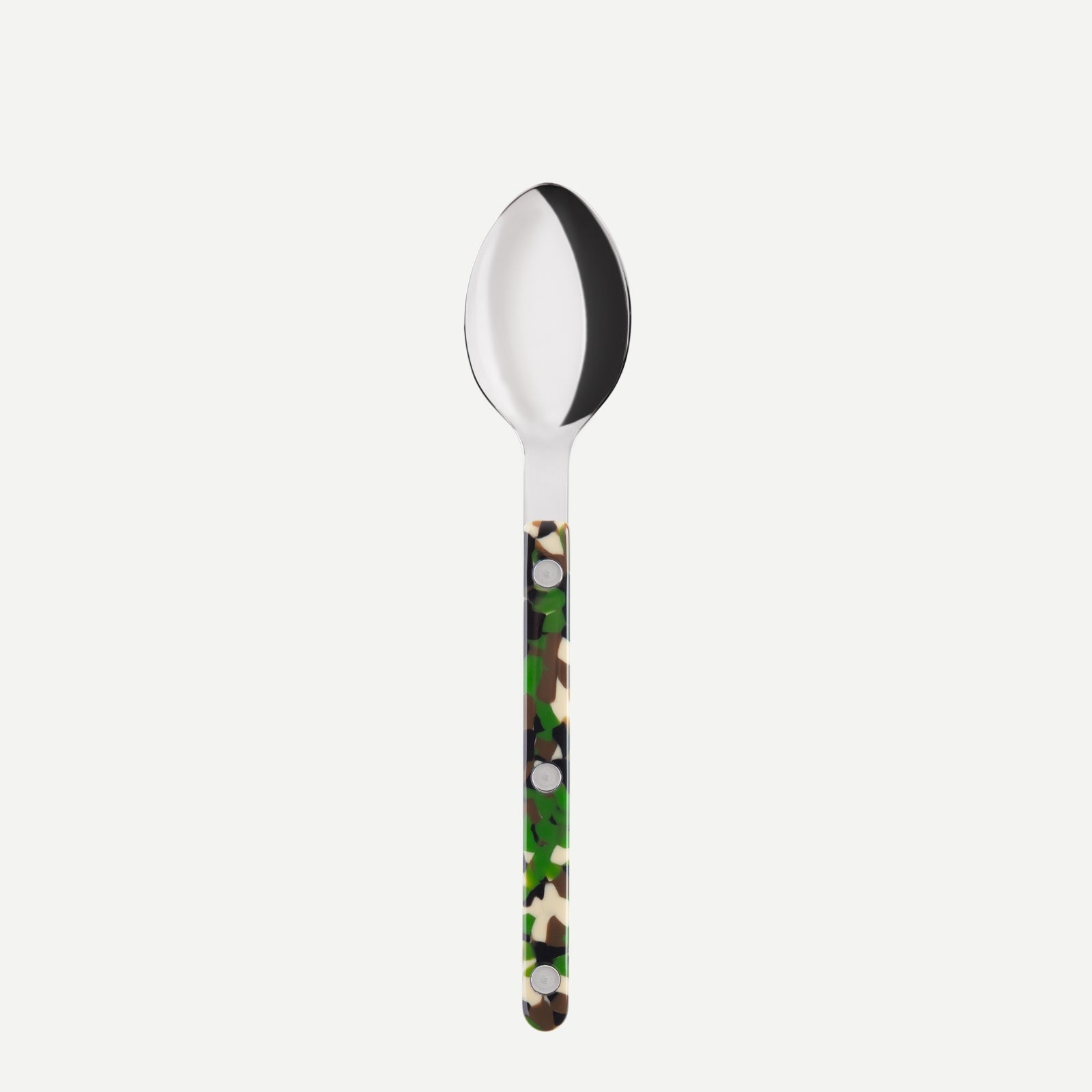 Bistrot Camouflage, Green - Dessert spoon