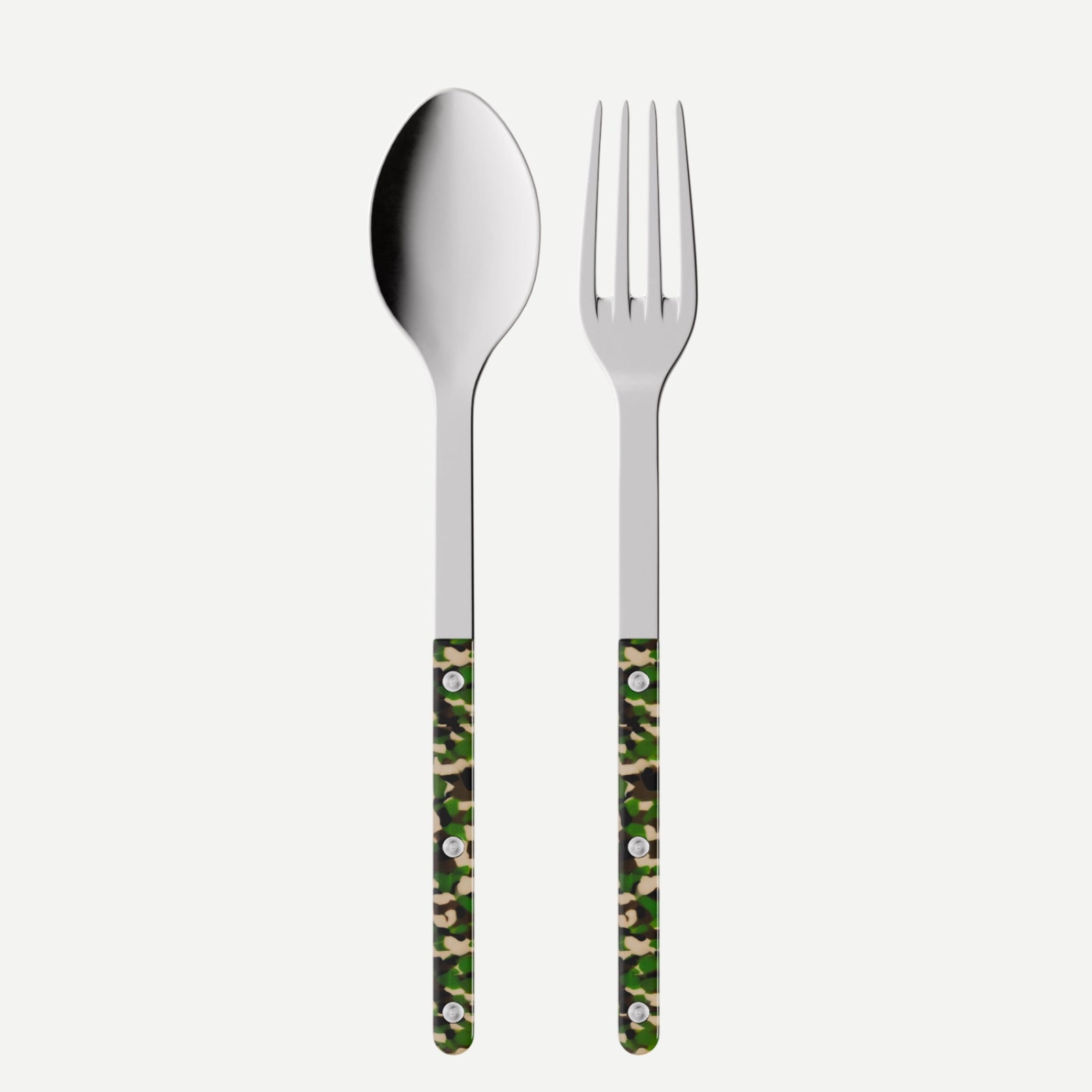 Bistrot Camouflage, Green - Serving set