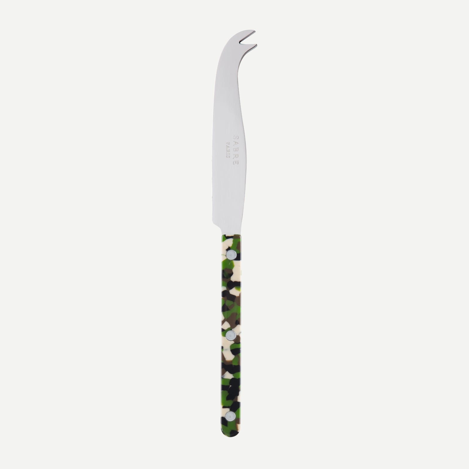 Bistrot Camouflage, Vert - Couteau à fromage GM