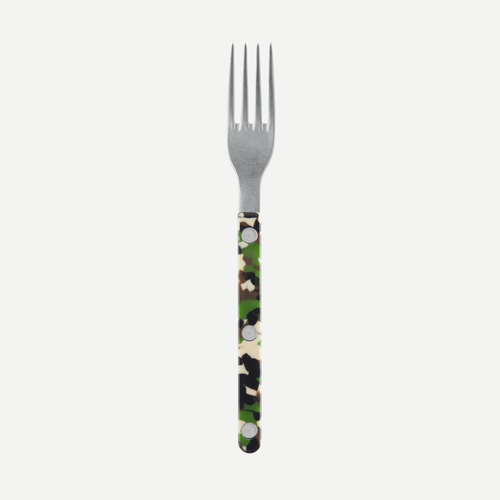 Bistrot Vintage Camouflage, Vert - Petite fourchette