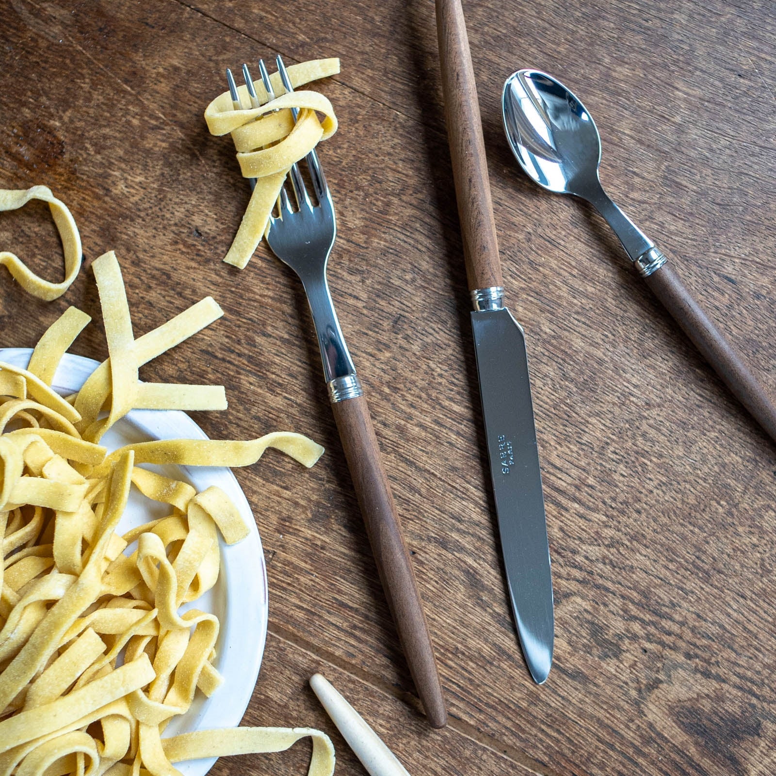 Jonc, Bois foncé - Fourchette de table