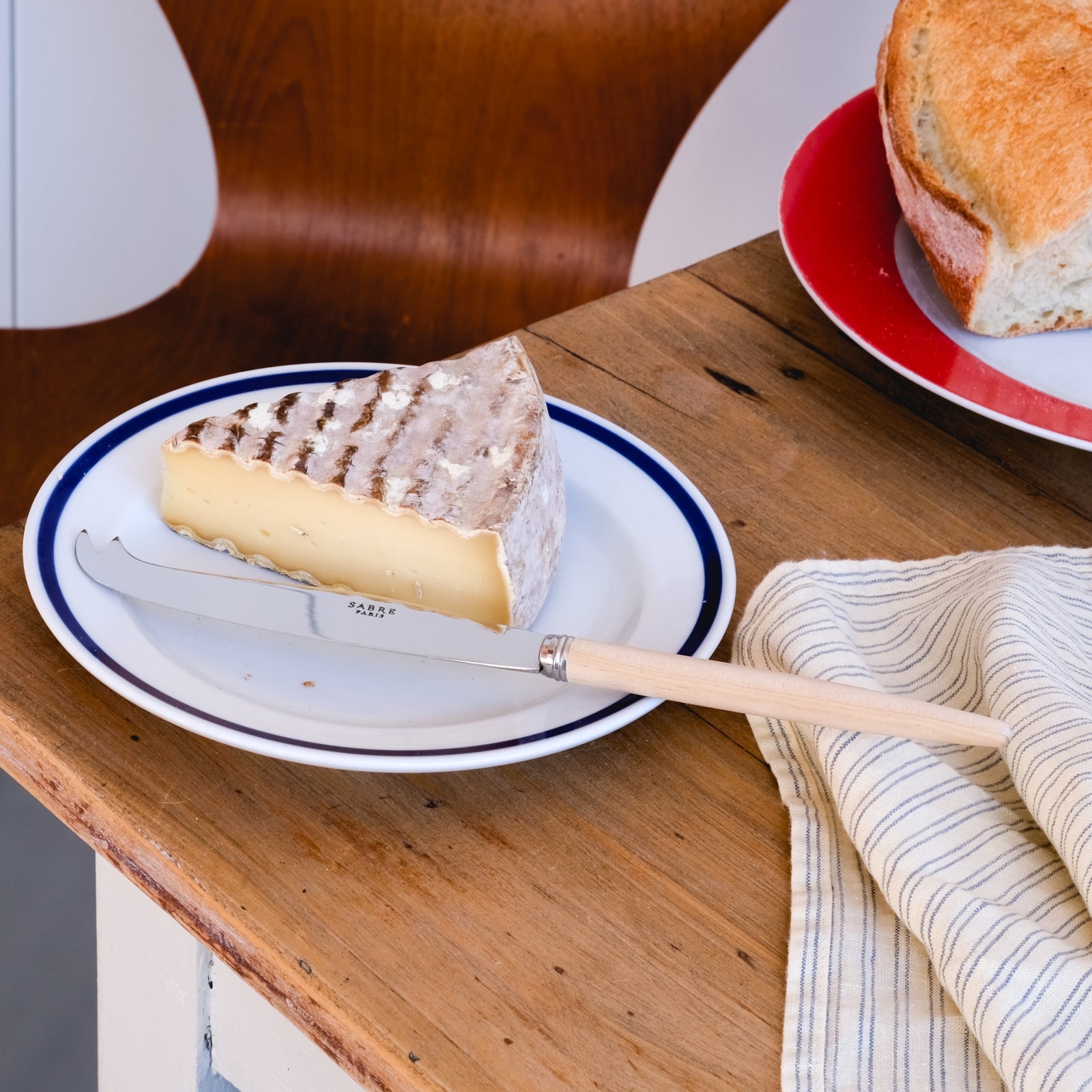 Jonc, Bois clair - Couteau à fromage GM