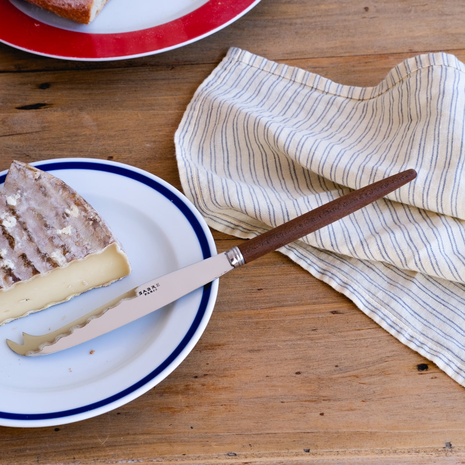 Jonc, Bois foncé - Couteau à fromage GM