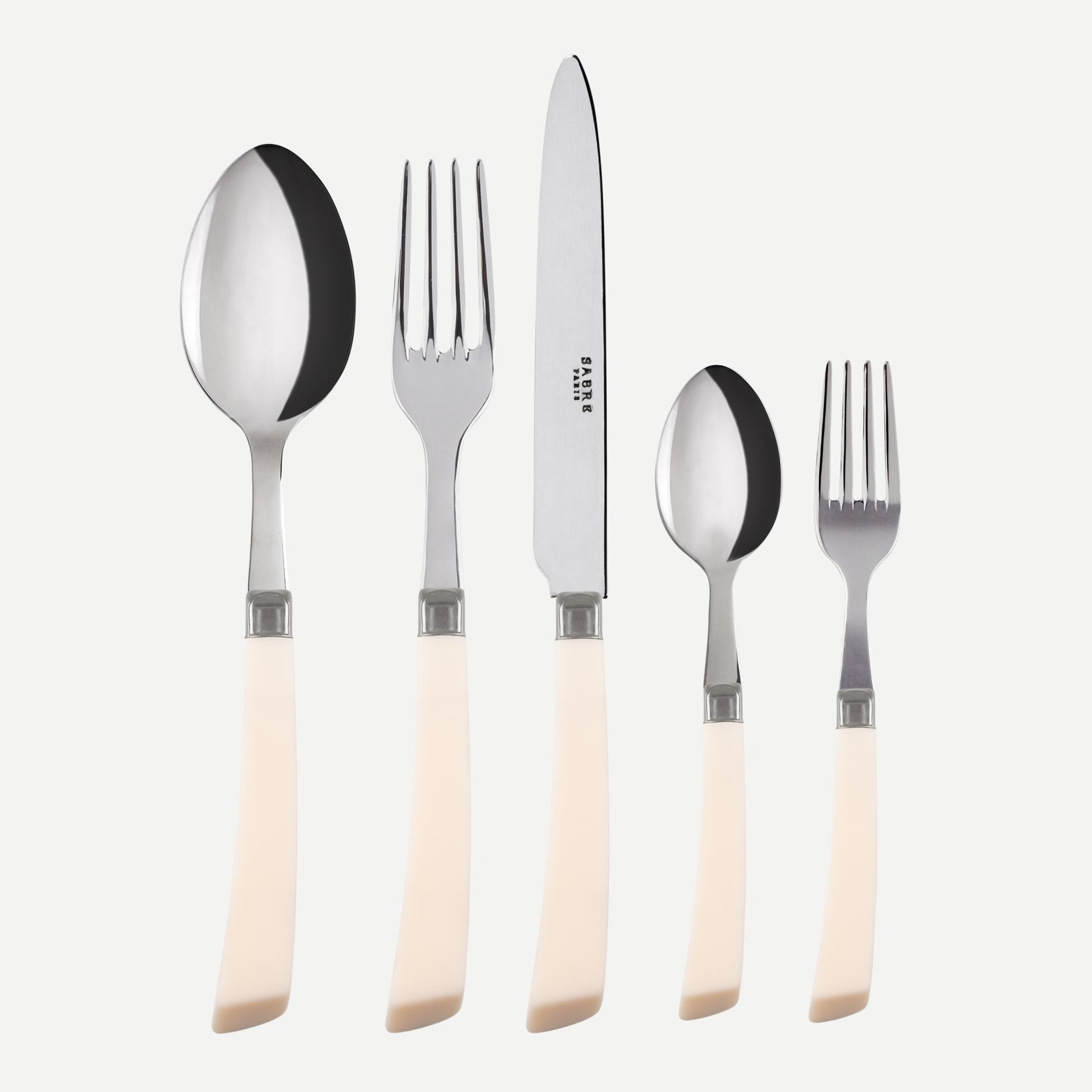 Numéro 1, Ivoire - Set de 5 couverts de table