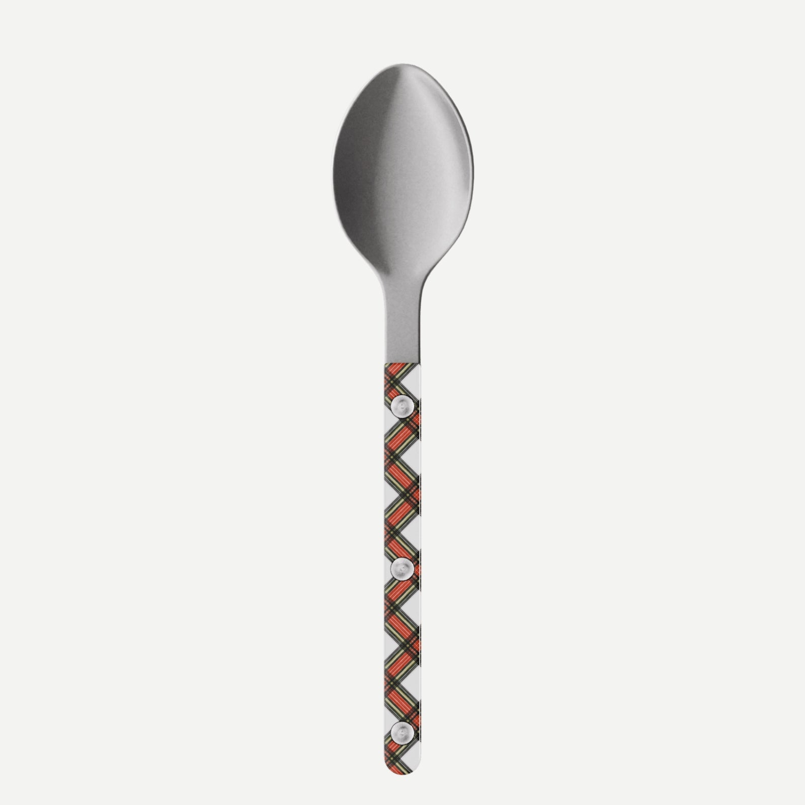 Bistrot Vintage Tartan, White - Dessert spoon
