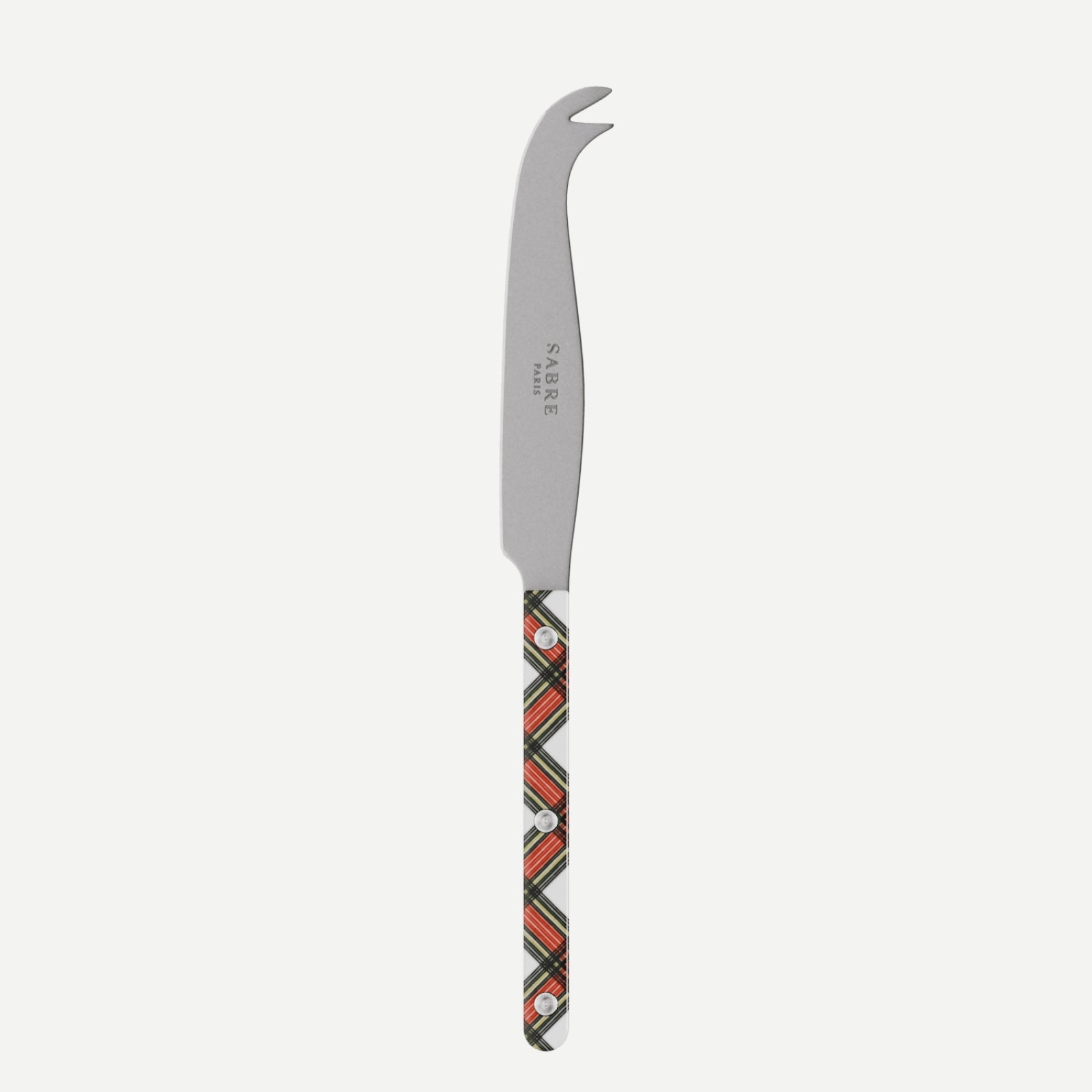 Bistrot Vintage Tartan, Weiss - Käsemesser