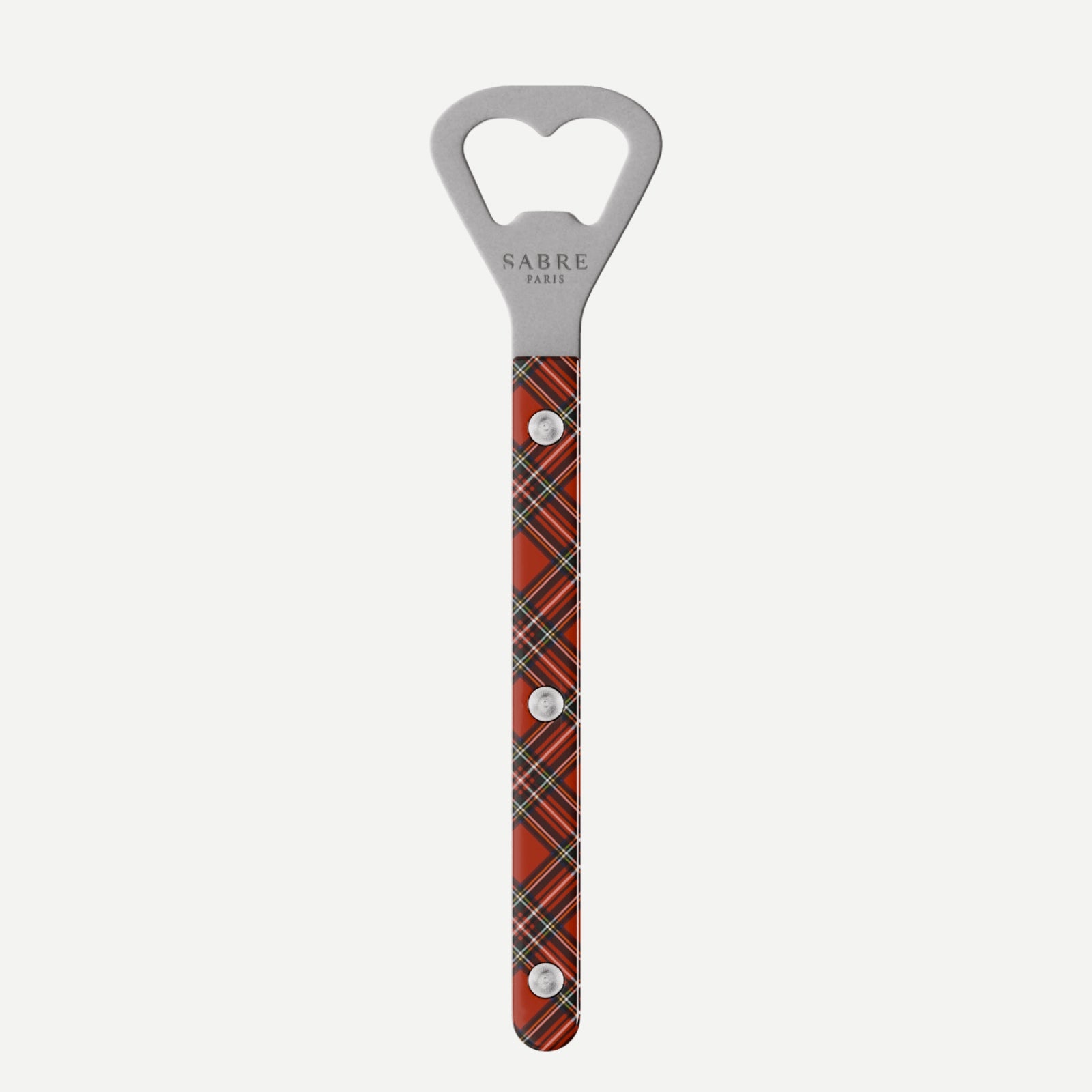 Bistrot Vintage Tartan, Rouge - Décapsuleur