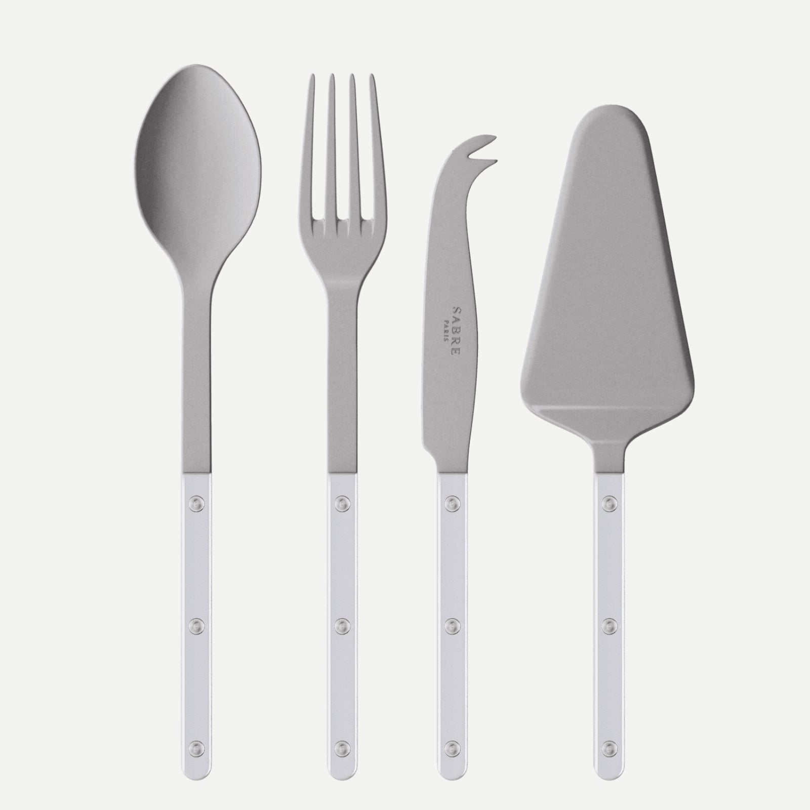 Bistrot Vintage Pearly, Blanc - Set Les Essentiels Bistrot - ensemble de 4 couverts de service