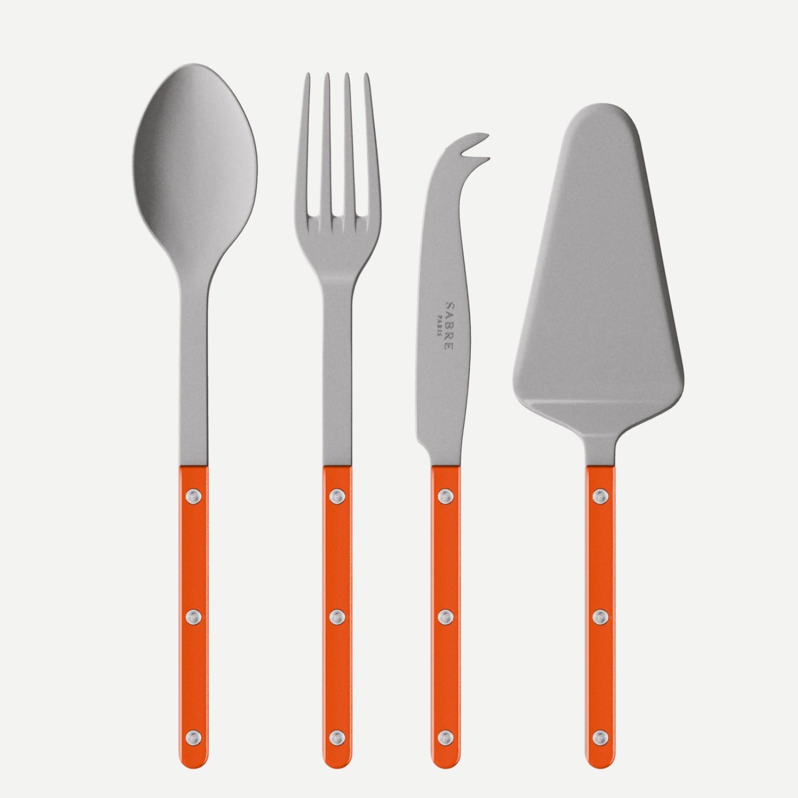 Bistrot Vintage Pearly, Orange - Set Les Essentiels Bistrot - ensemble de 4 couverts de service