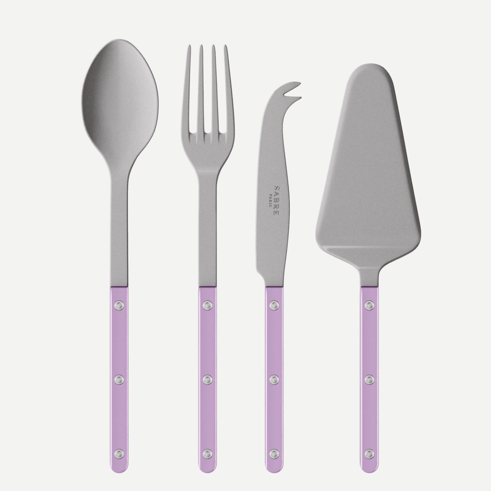 Bistrot Vintage Pearly, Lilas - Set Les Essentiels Bistrot - ensemble de 4 couverts de service
