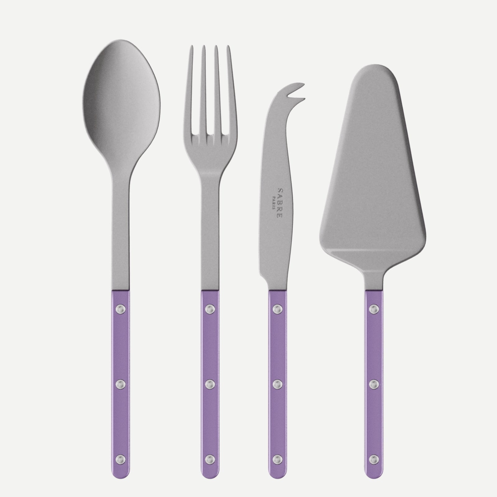 Bistrot Vintage Pearly, Violet - Set Les Essentiels Bistrot - ensemble de 4 couverts de service