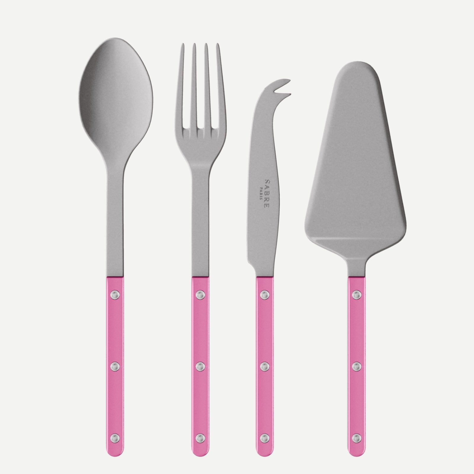 Bistrot Vintage Pearly, Rose - Set Les Essentiels Bistrot - ensemble de 4 couverts de service