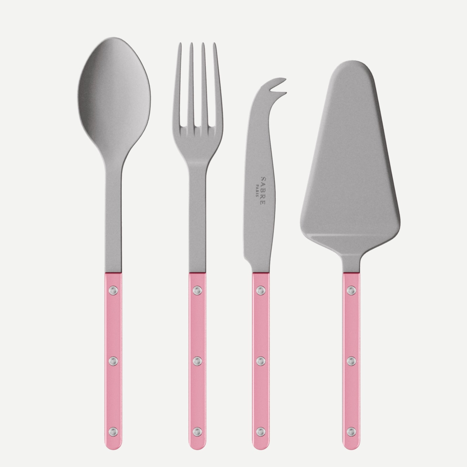 Bistrot Vintage Pearly, Rose dragée - Set Les Essentiels Bistrot - ensemble de 4 couverts de service