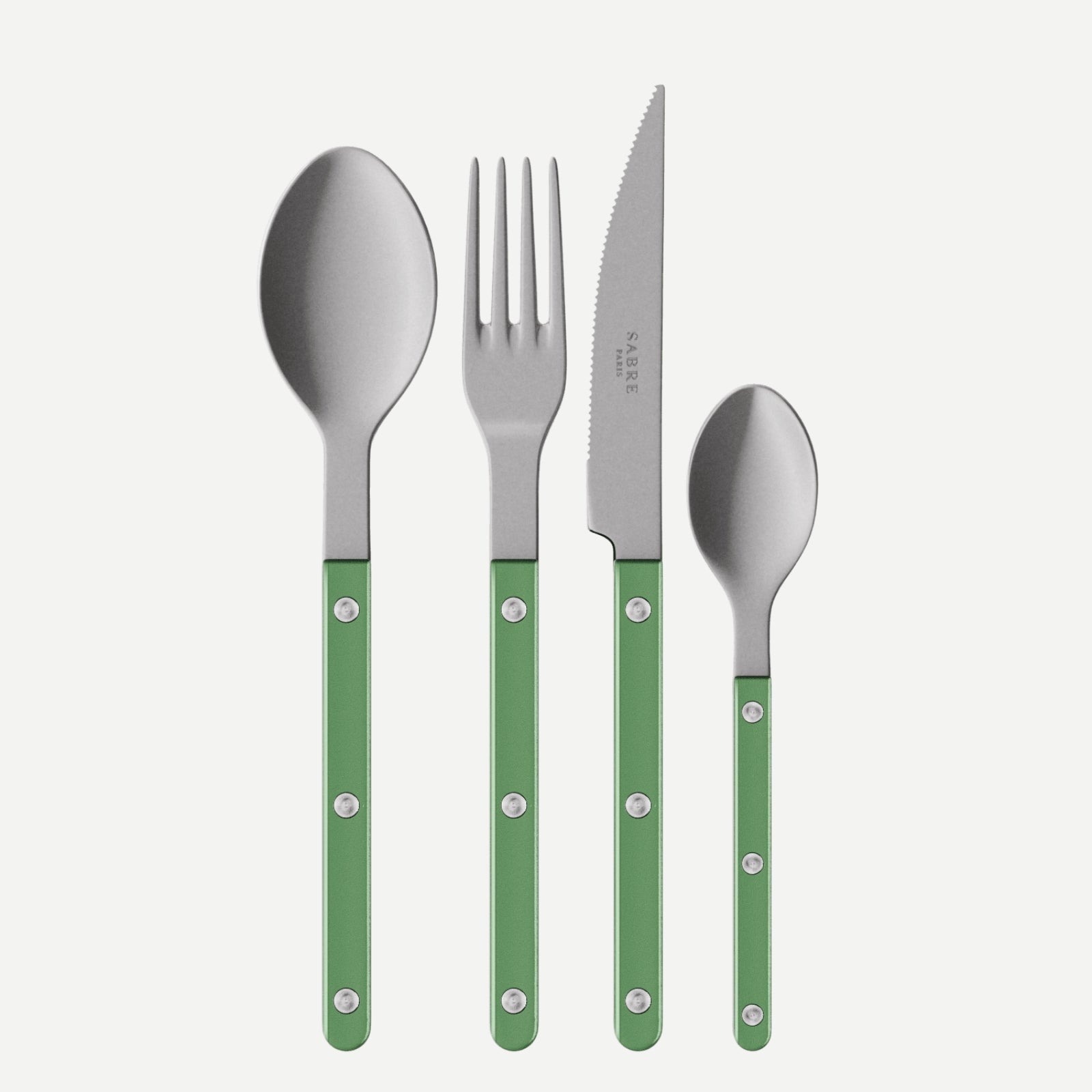 Bistrot Vintage Pearly, Garden green - 48 pieces cutlery set