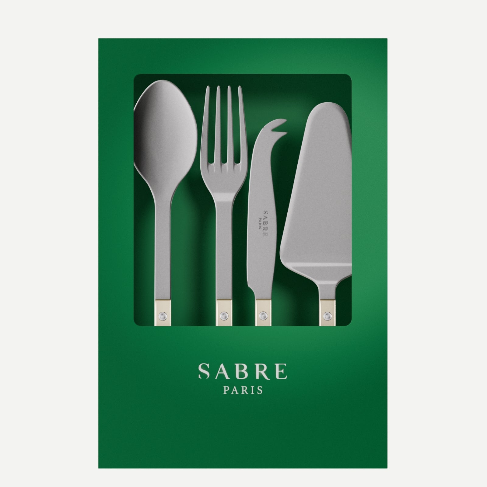 Bistrot Vintage Pearly, Nacre - Coffret Set Les Essentiels - ensemble de 4 couverts de service