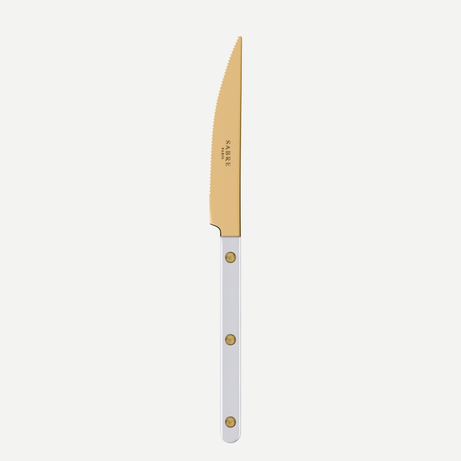Bistrot Gold Pearly, White - Dinner knife