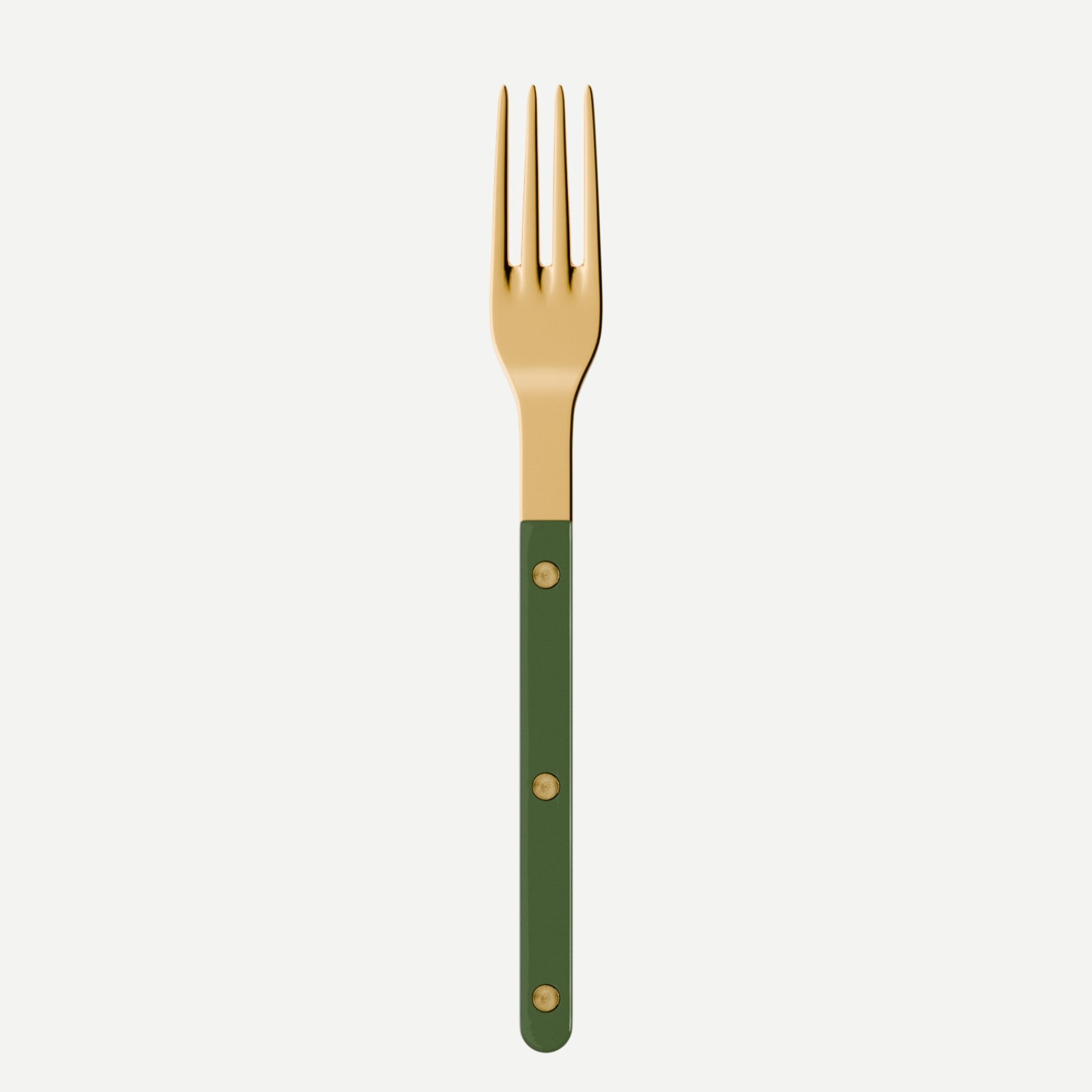 Bistrot Gold Uni, Vert - Fourchette de table